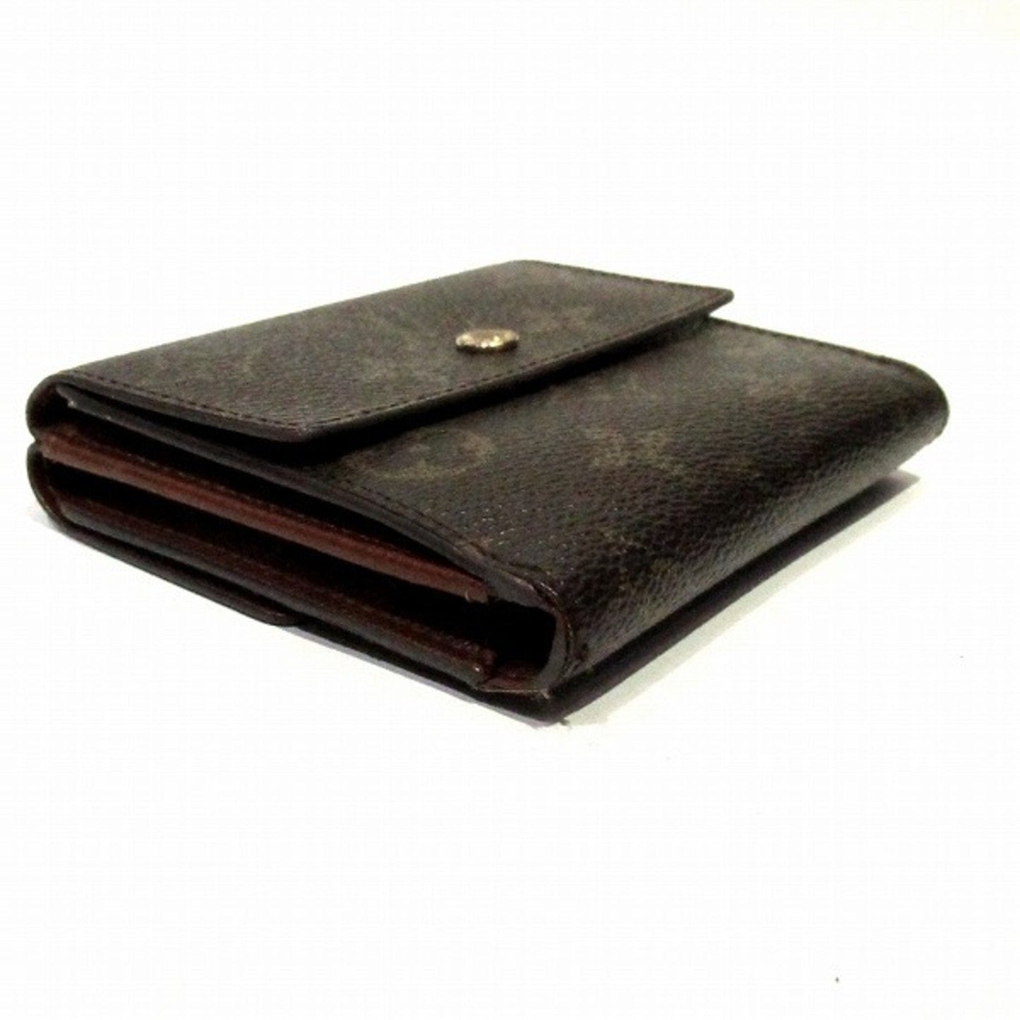 LOUIS VUITTON Monogram Portomone Bie Cult Credit M61652 W Hook Wallet Bifold Unisex