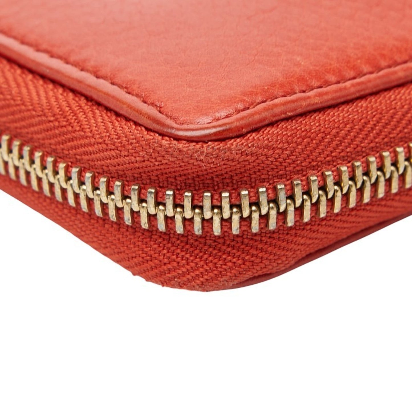 Gucci Red Color Leather Long Wallet (Bi-Fold) ( )