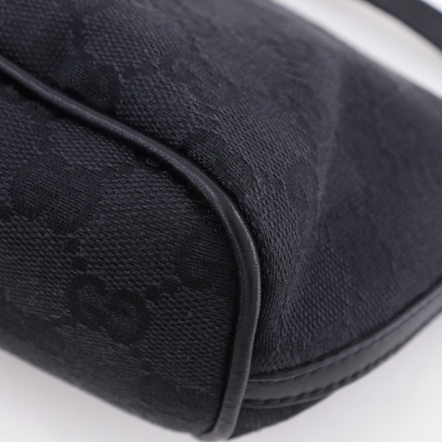 Gucci Black Gg Canvas Handbag ( )