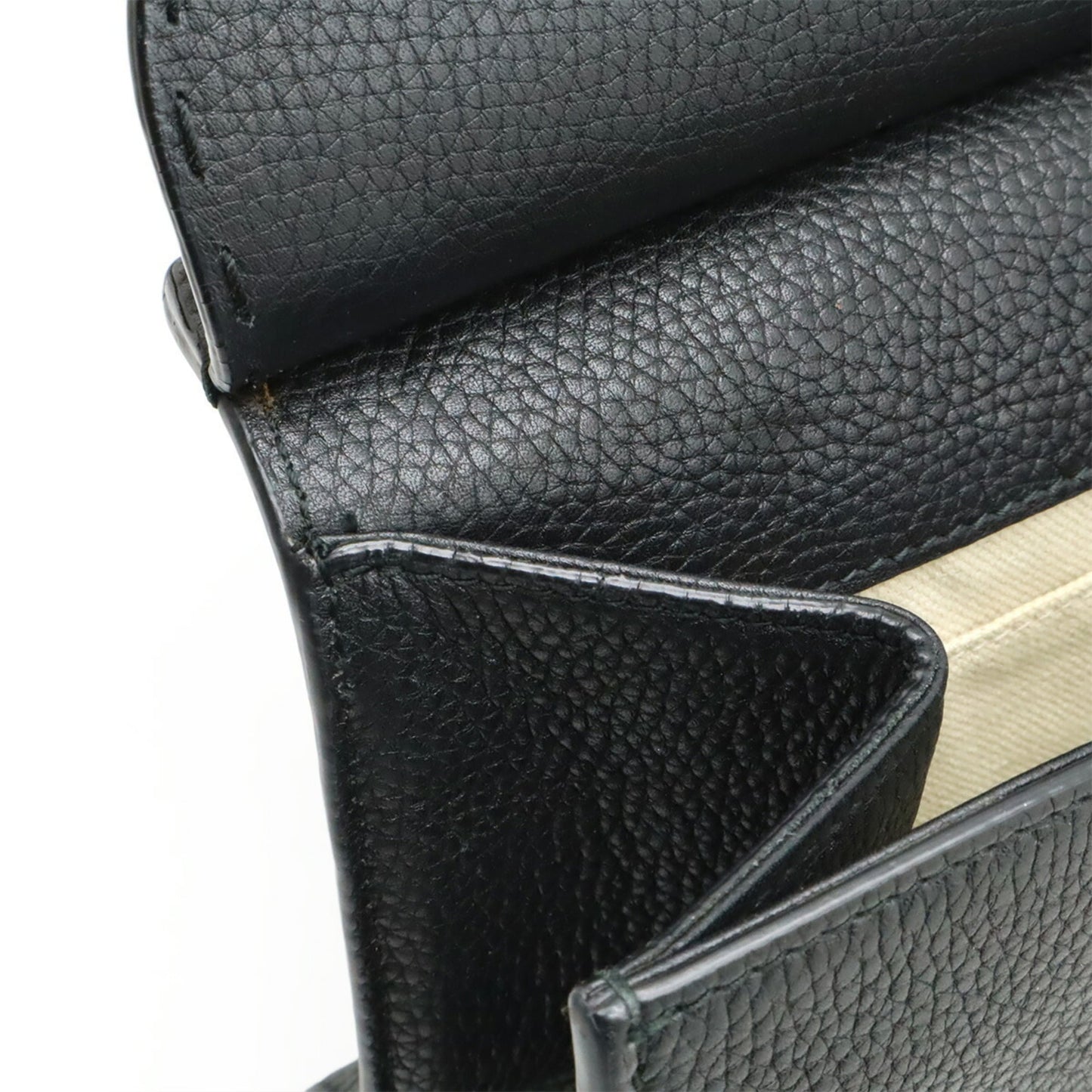 Gucci Black Leather Handbag Shoulder Bag ( )
