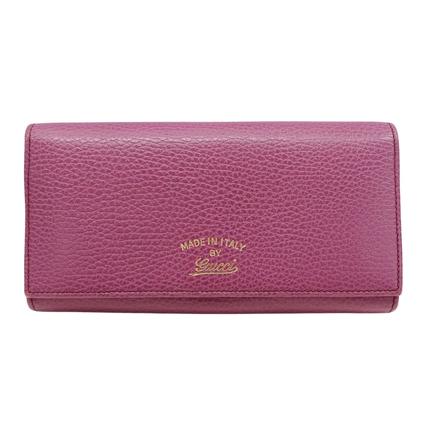 Gucci Purple Leather Long Wallet (Bi-Fold) ( )