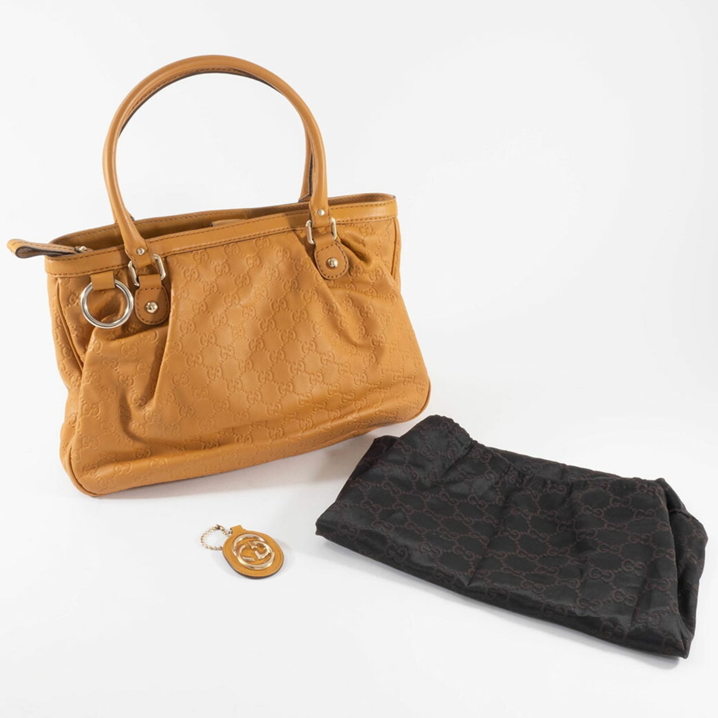 Gucci Brown Leather Handbag ( )