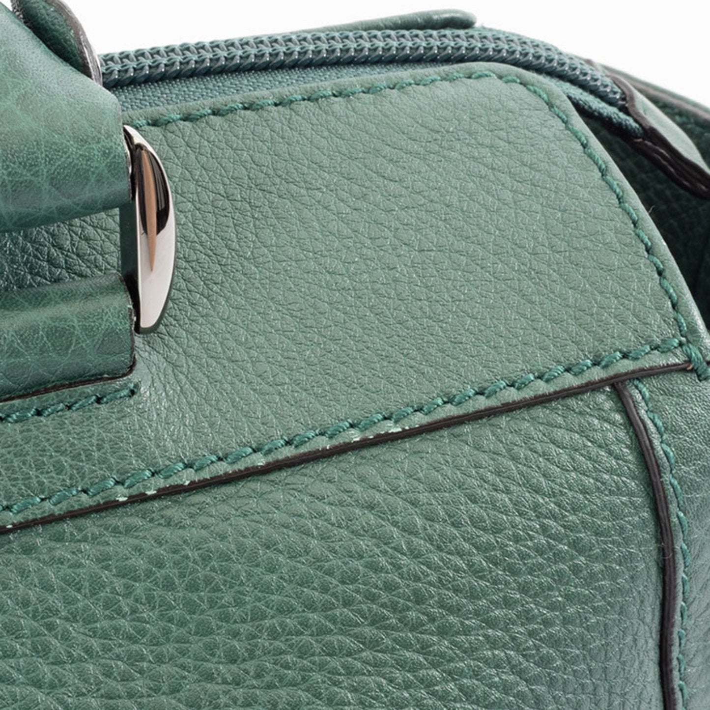 Gucci Abbey Green Leather Shoulder Bag Tote Bag ( )