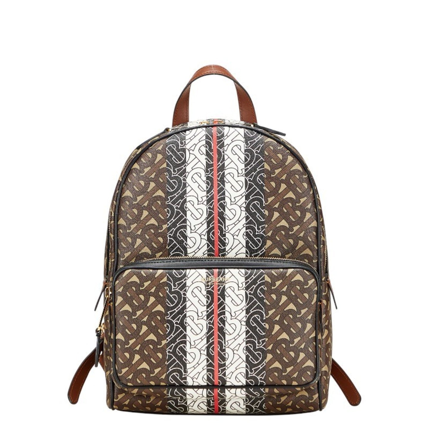 Burberry Brown Pvc Leather Backpack ( )