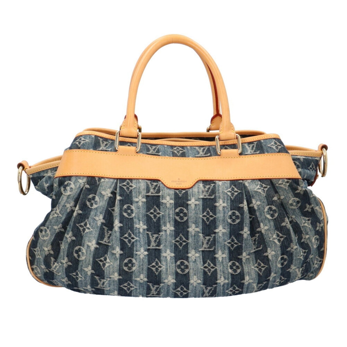 LOUIS VUITTON Cavalier GM Monogram Shoulder Bag Blue Ladies