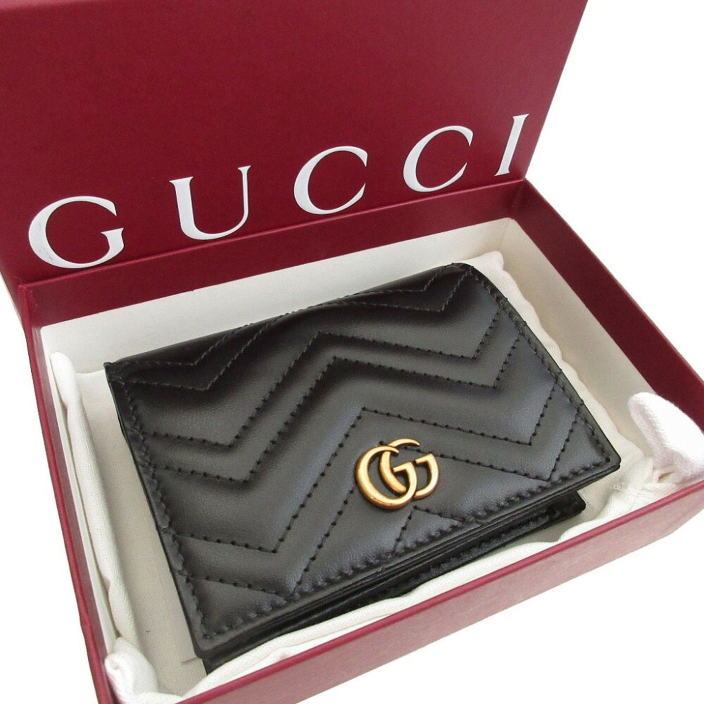 Gucci Black Leather Coin Purse/Coin Case ( )