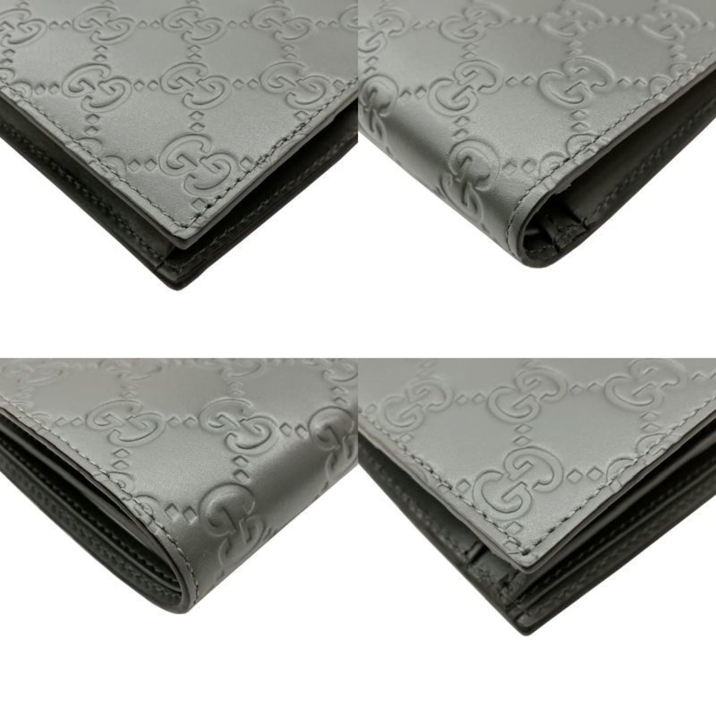 Gucci Gray Leather Wallet (Bi-Fold) ( )