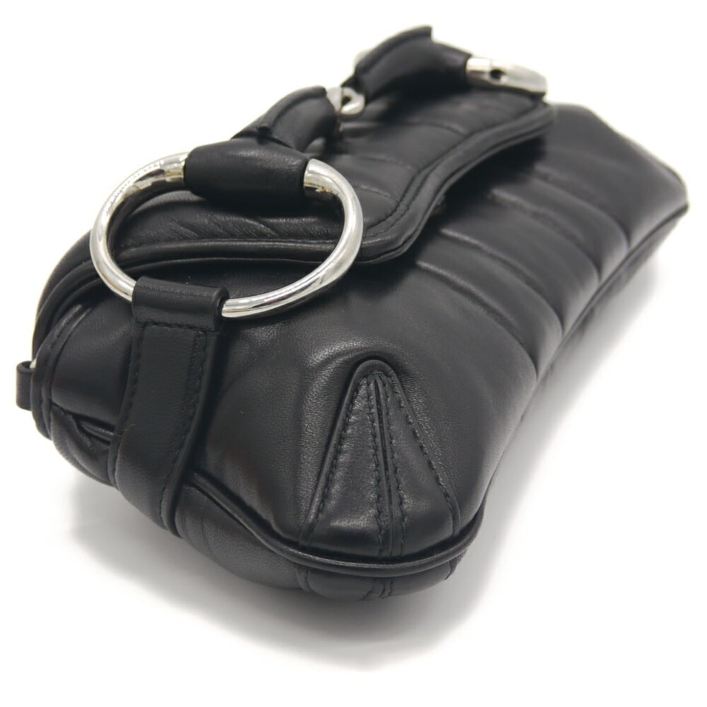 Gucci Black Leather Shoulder Bag ( )