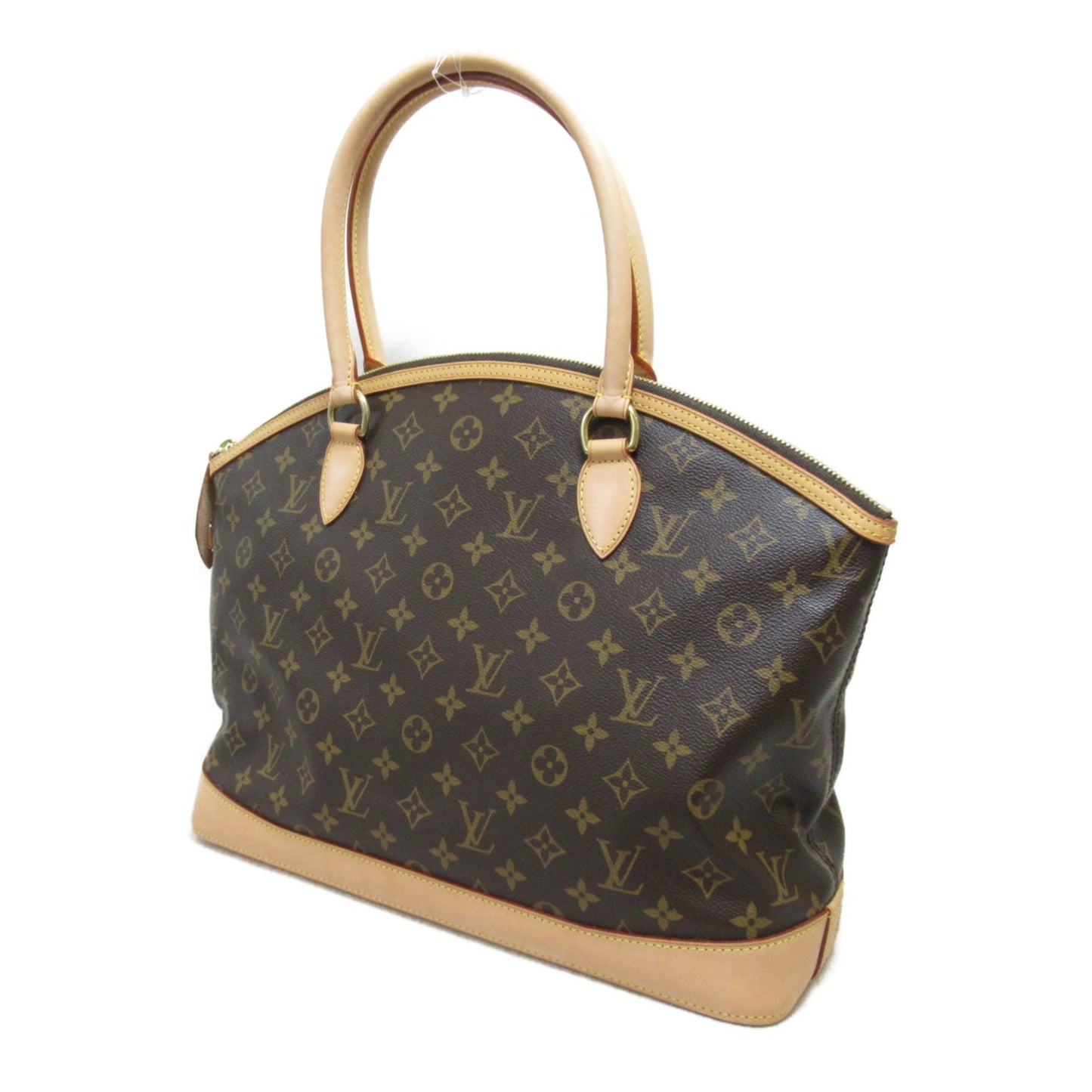 LOUIS VUITTON Lockit Horizontal Handbag Brown Monogram PVC coated canvas