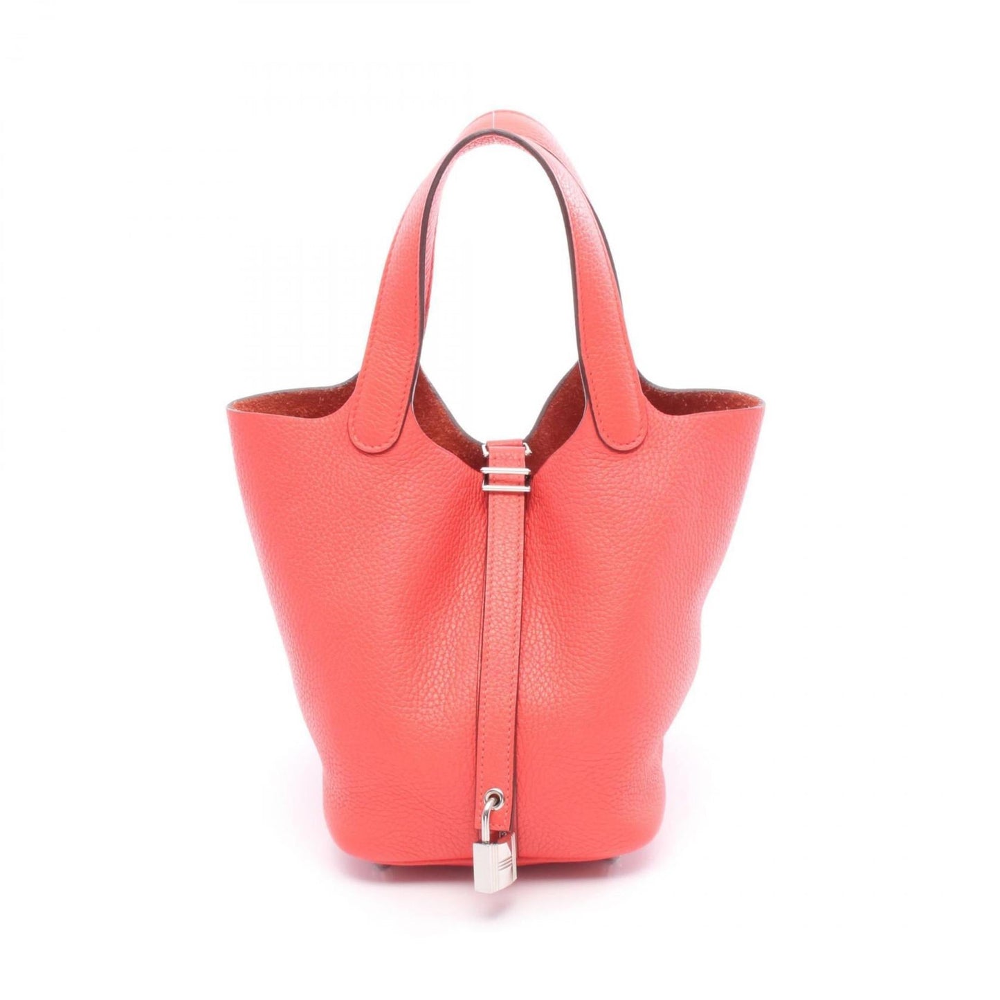Hermes Red Color Rose Jaipur Taurillon Clemence Leather Leather Handbag ( )