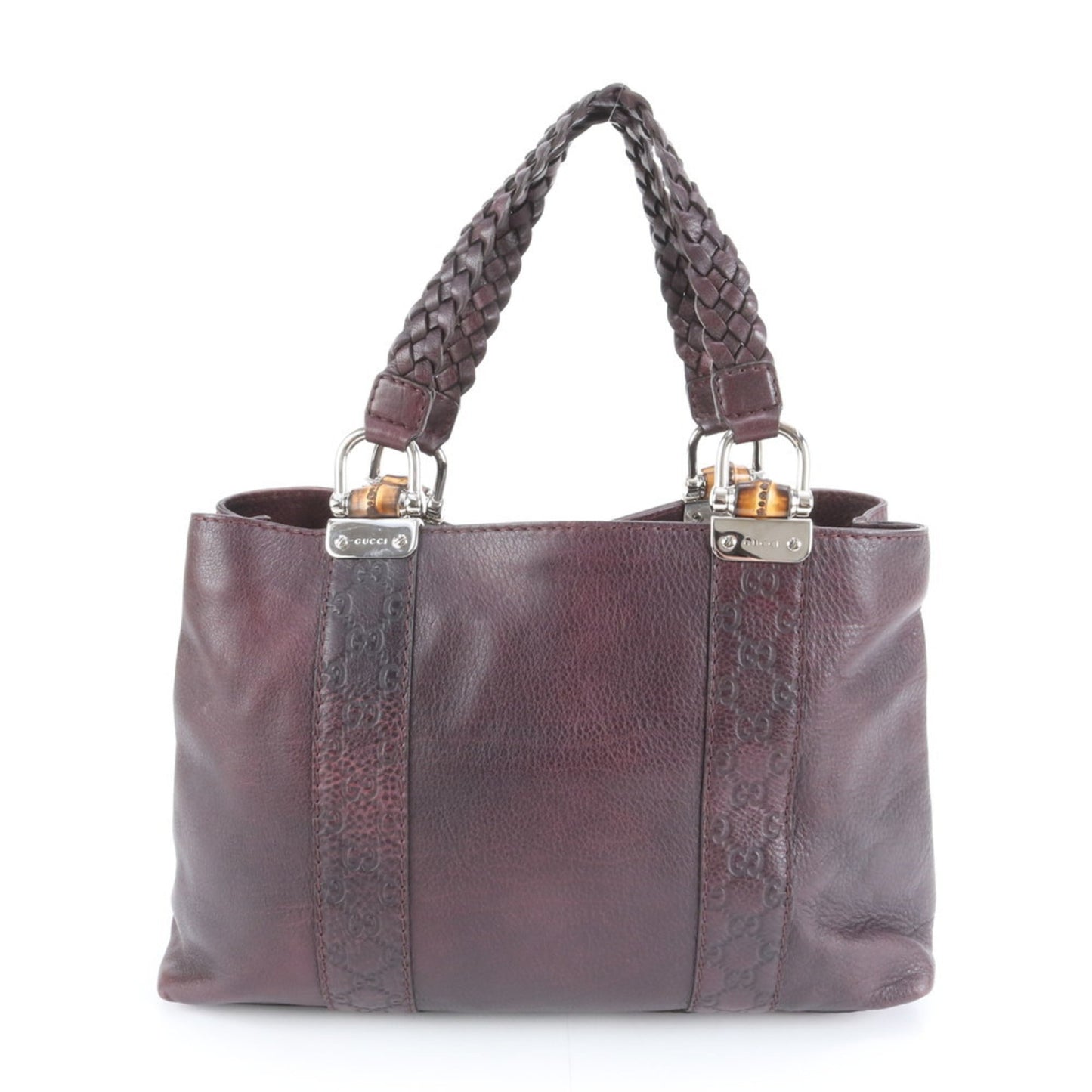 Gucci Purple Leather Tote Bag ( )