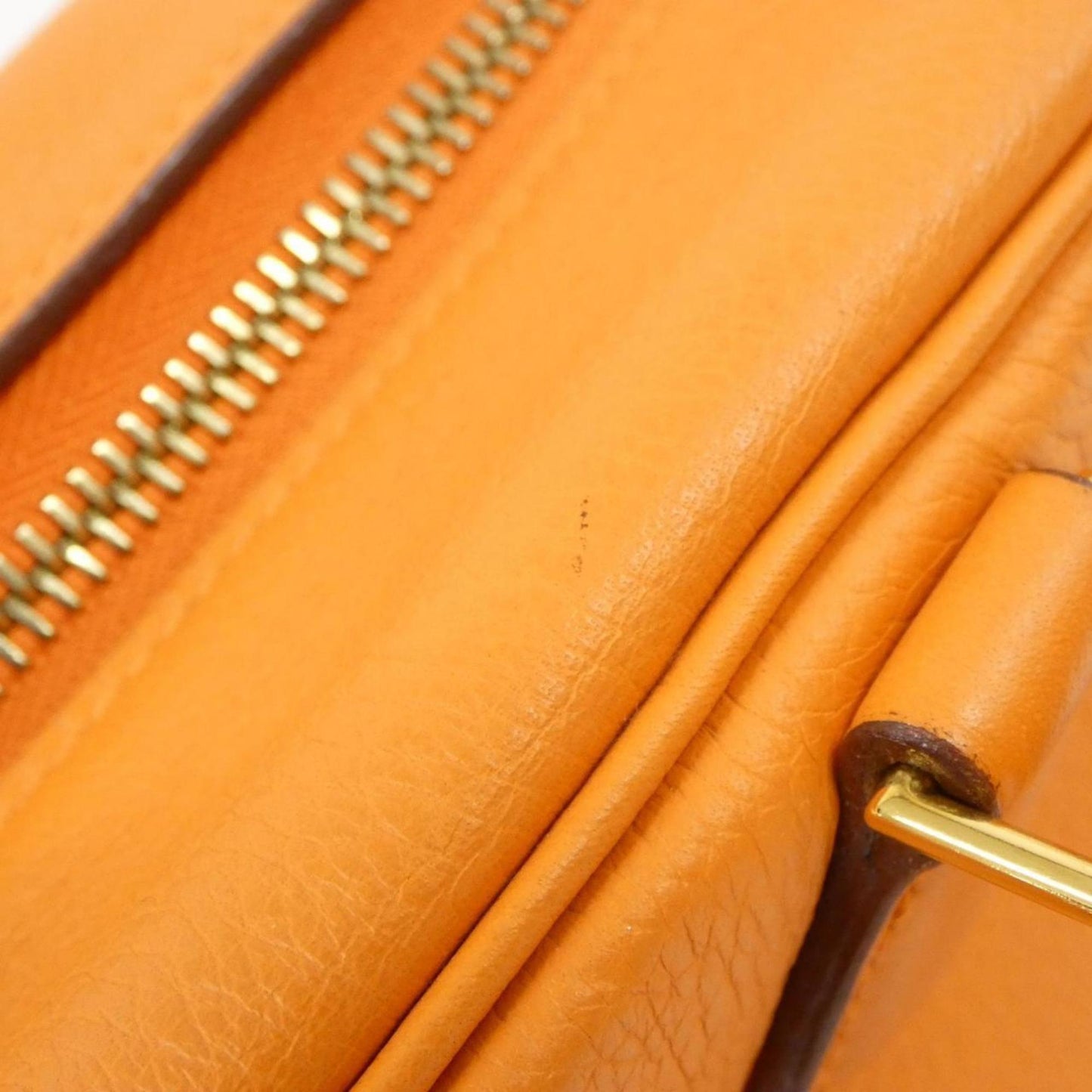 Hermes Orange Togo Leather Handbag ( )