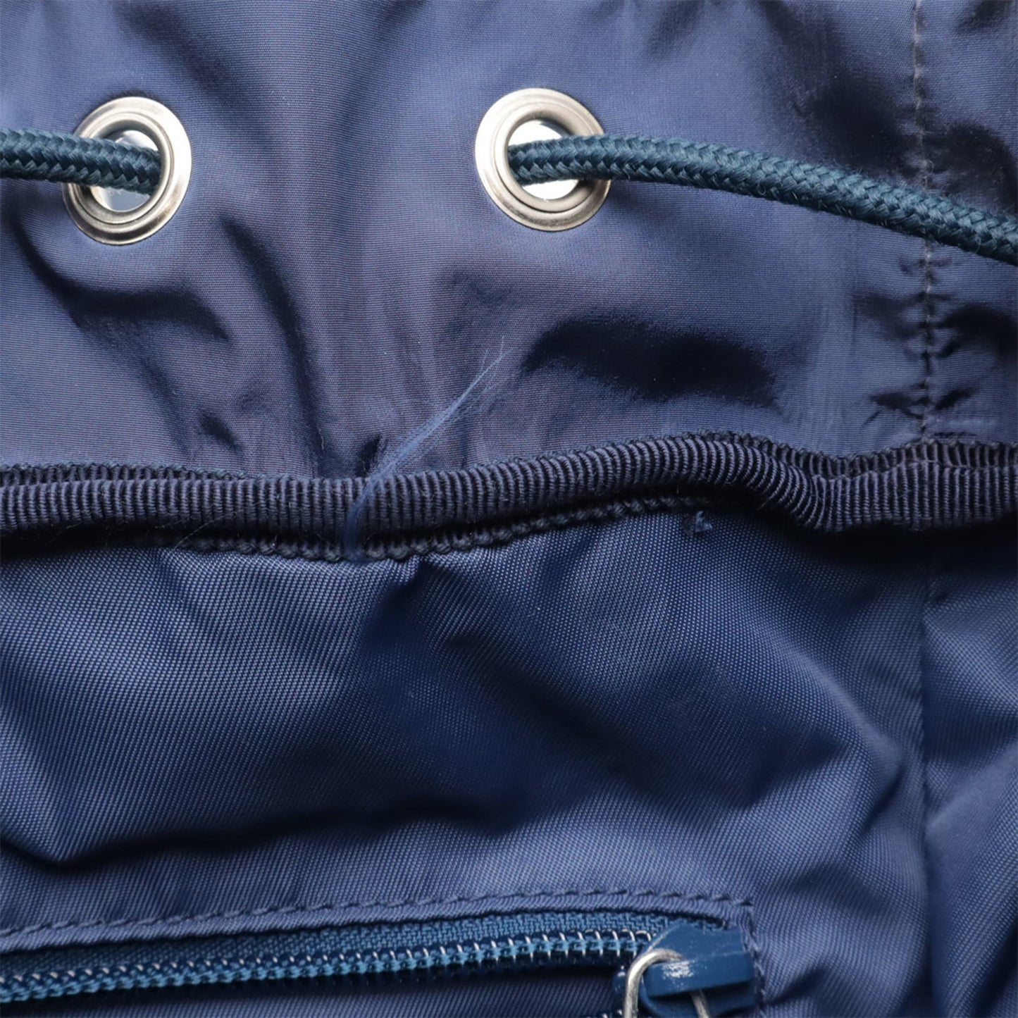 Gucci Navy Nylon Leather Backpack ( )