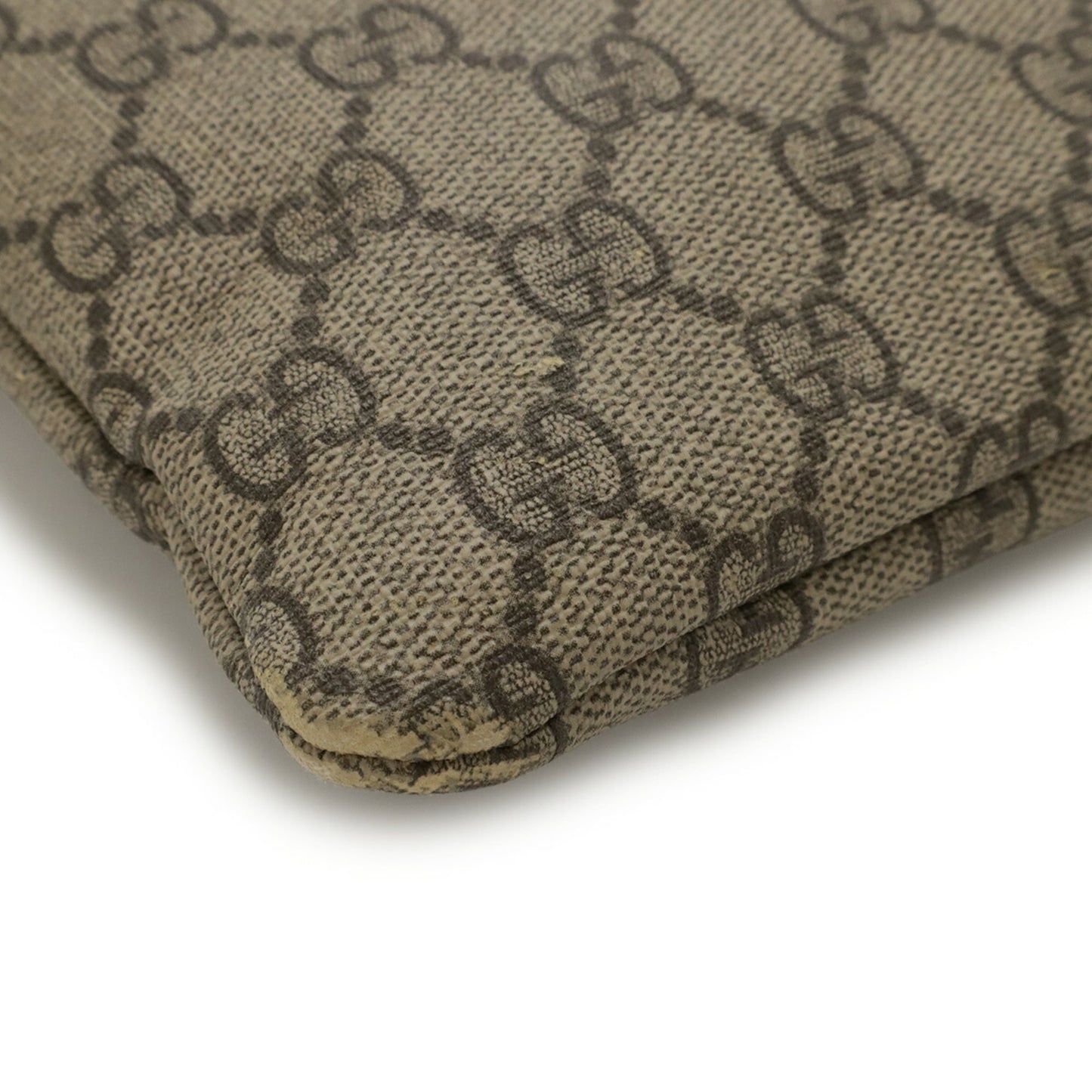 Gucci Beige Brown Brown Khaki Gg Supreme Shoulder Bag ( )