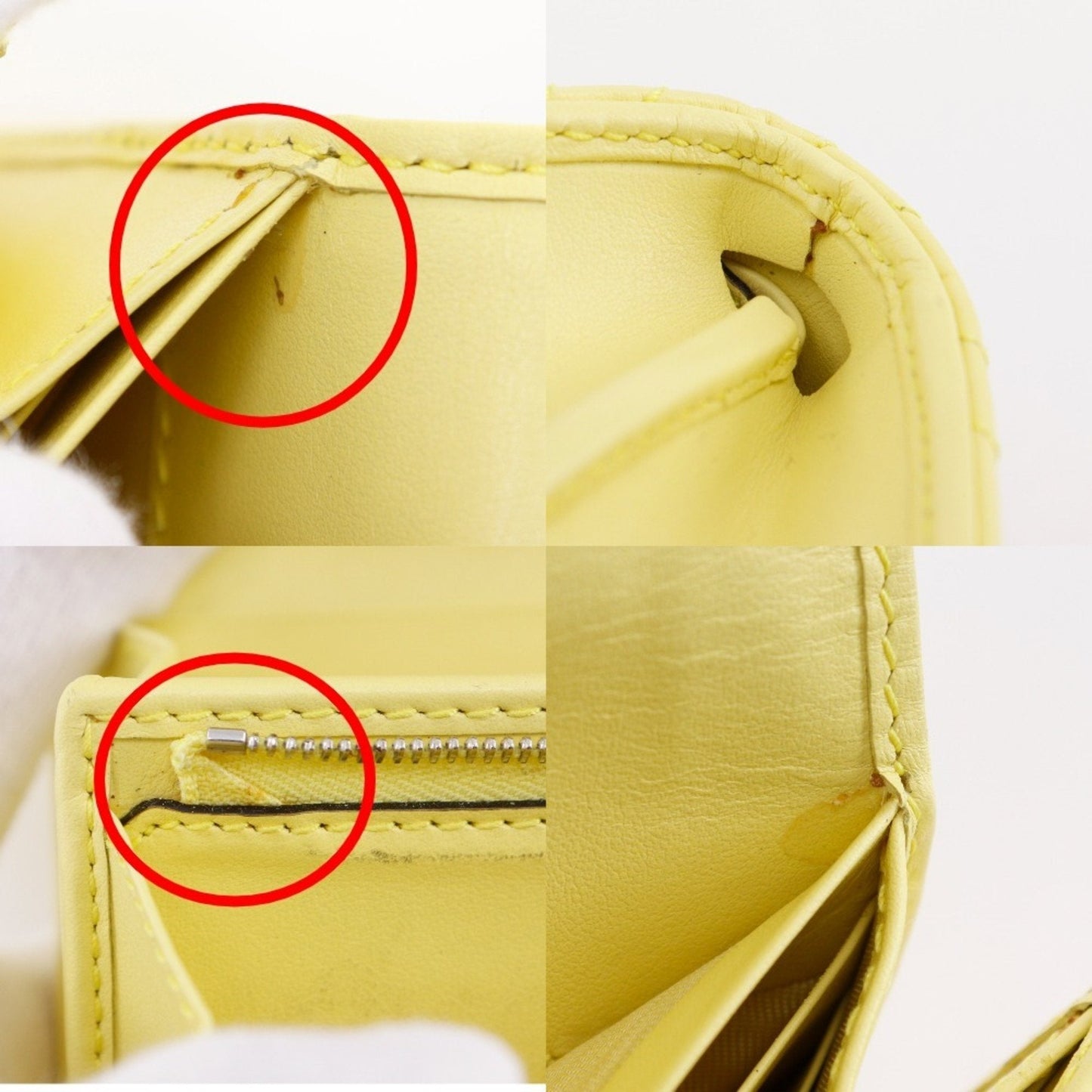 Gucci Yellow Leather Wallet (Bi-Fold) ( )