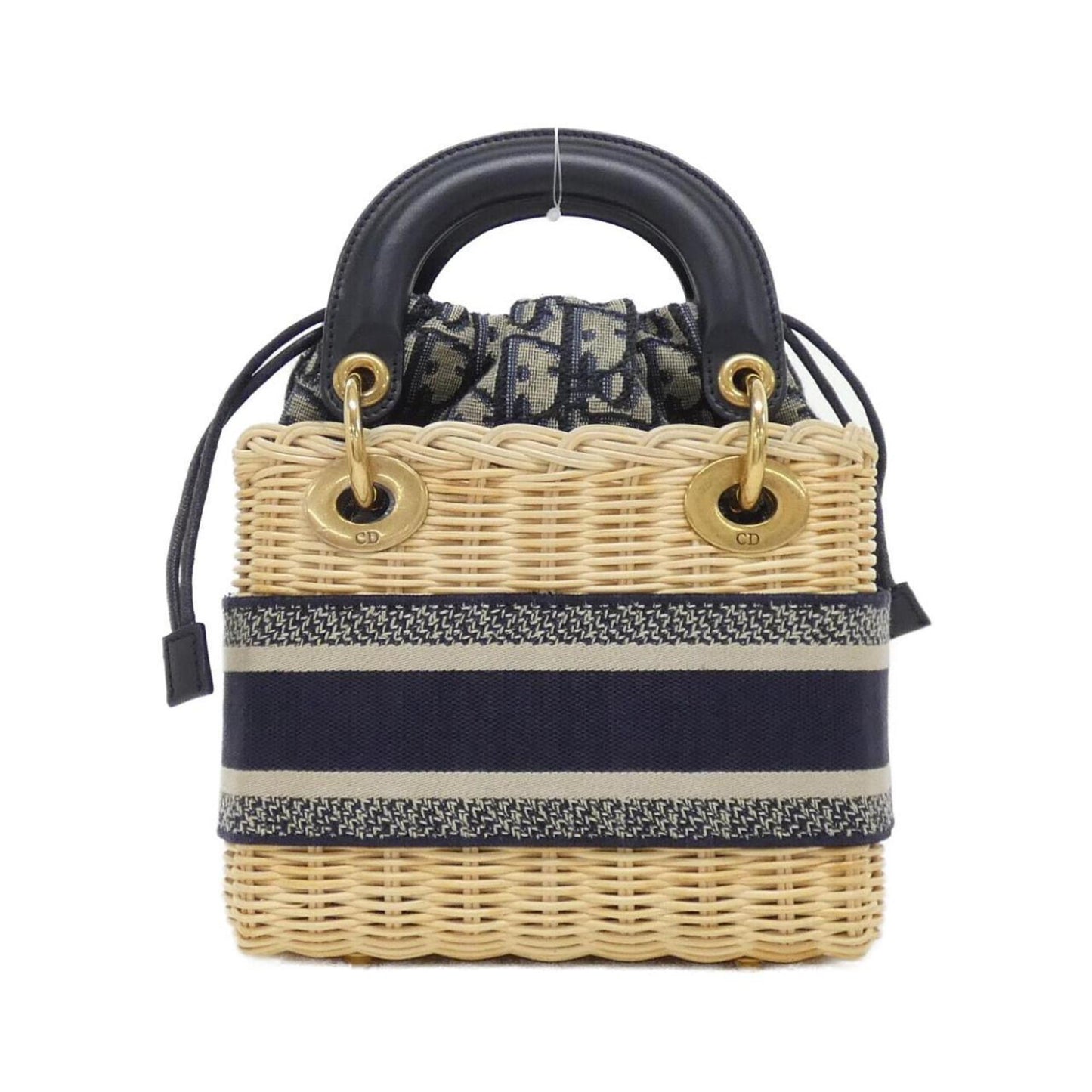 Christian Dior Blue Multi-Color Canvas Handbag ()
