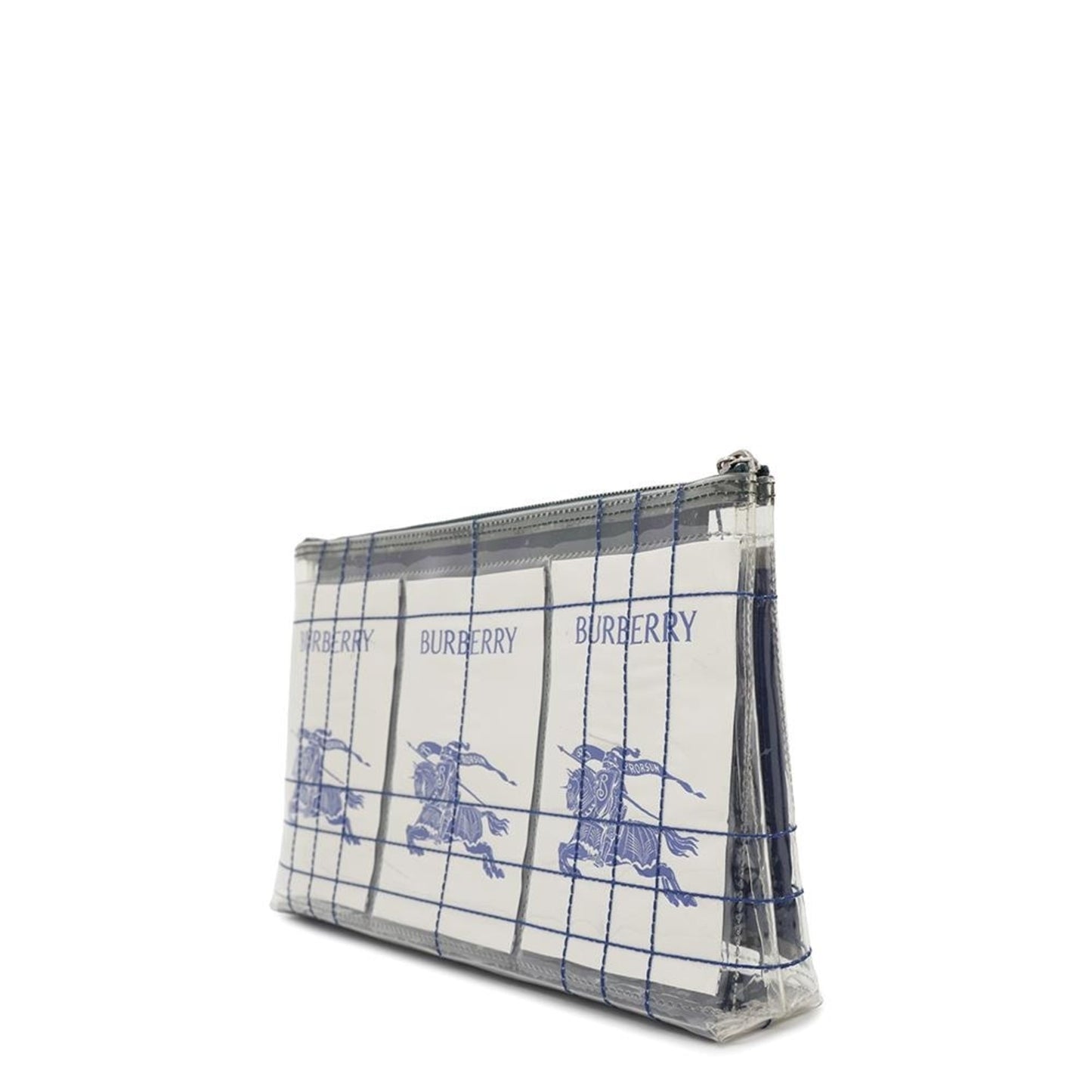 Burberry Clear White Vinyl Clutch Bag ( )