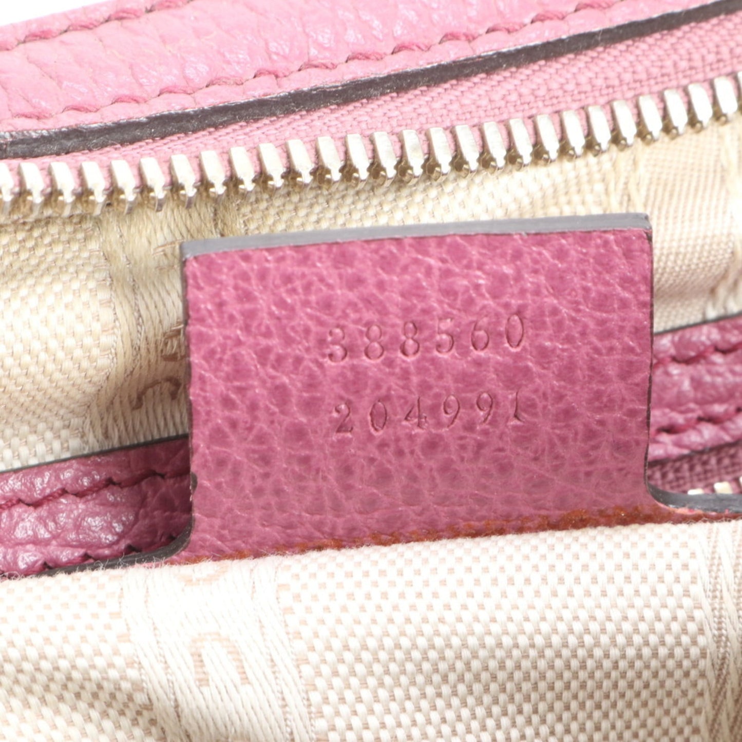 Gucci Pink Leather Shoulder Bag ( )