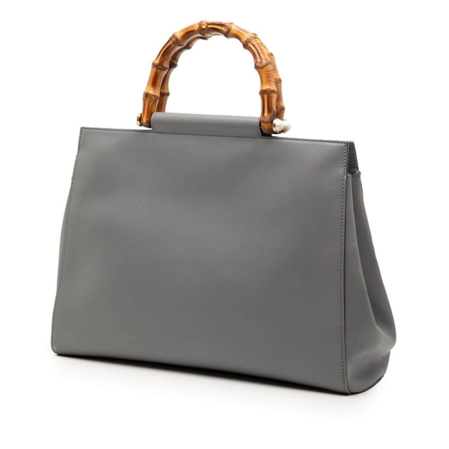 Gucci Gray Leather Handbag ( )