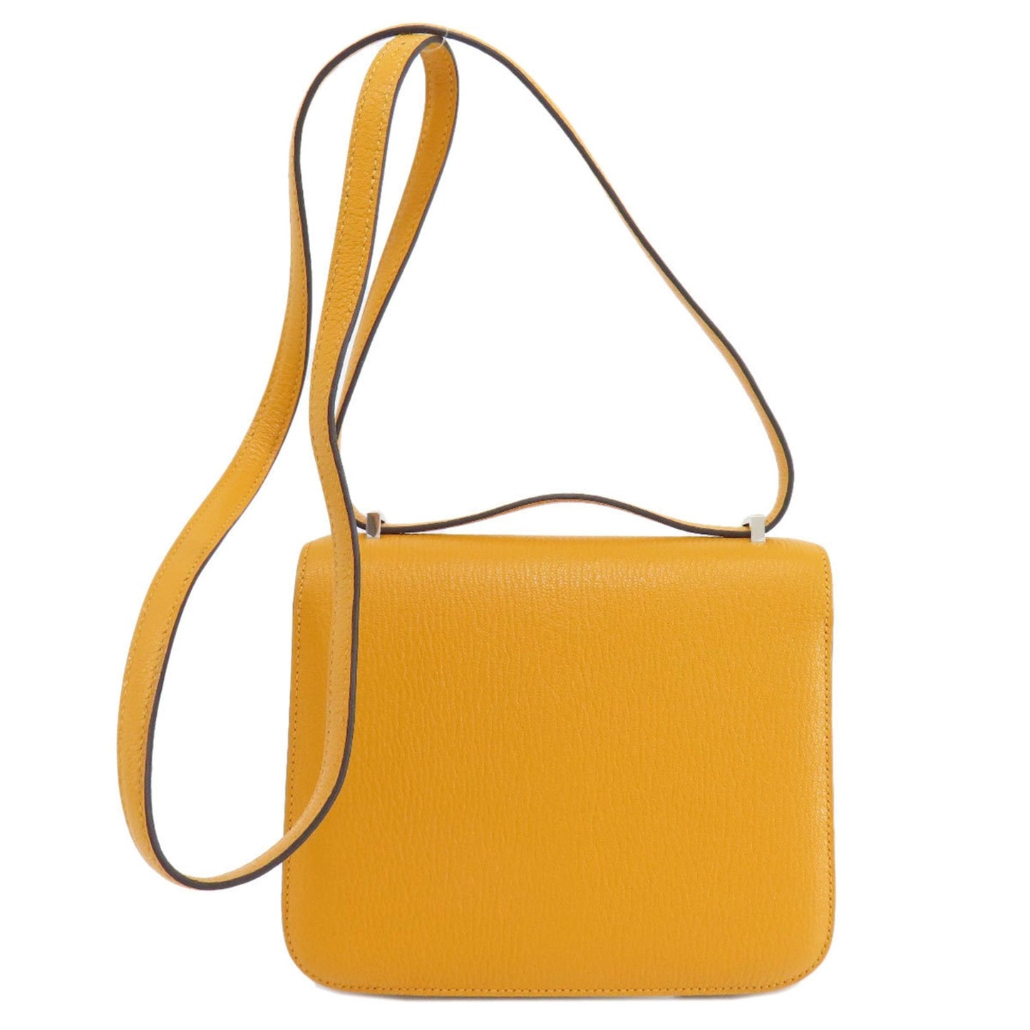 Hermes Moutarde Chevre Leather Shoulder Bag ( )