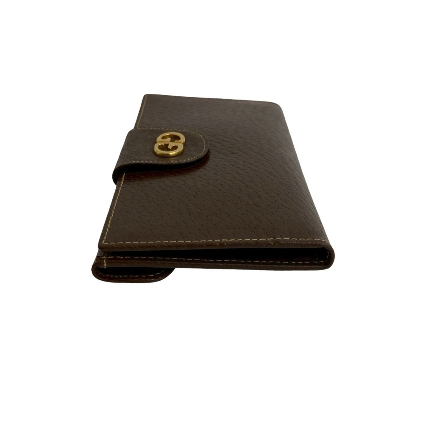 Gucci Brown Leather Long Wallet (Bi-Fold) ( )