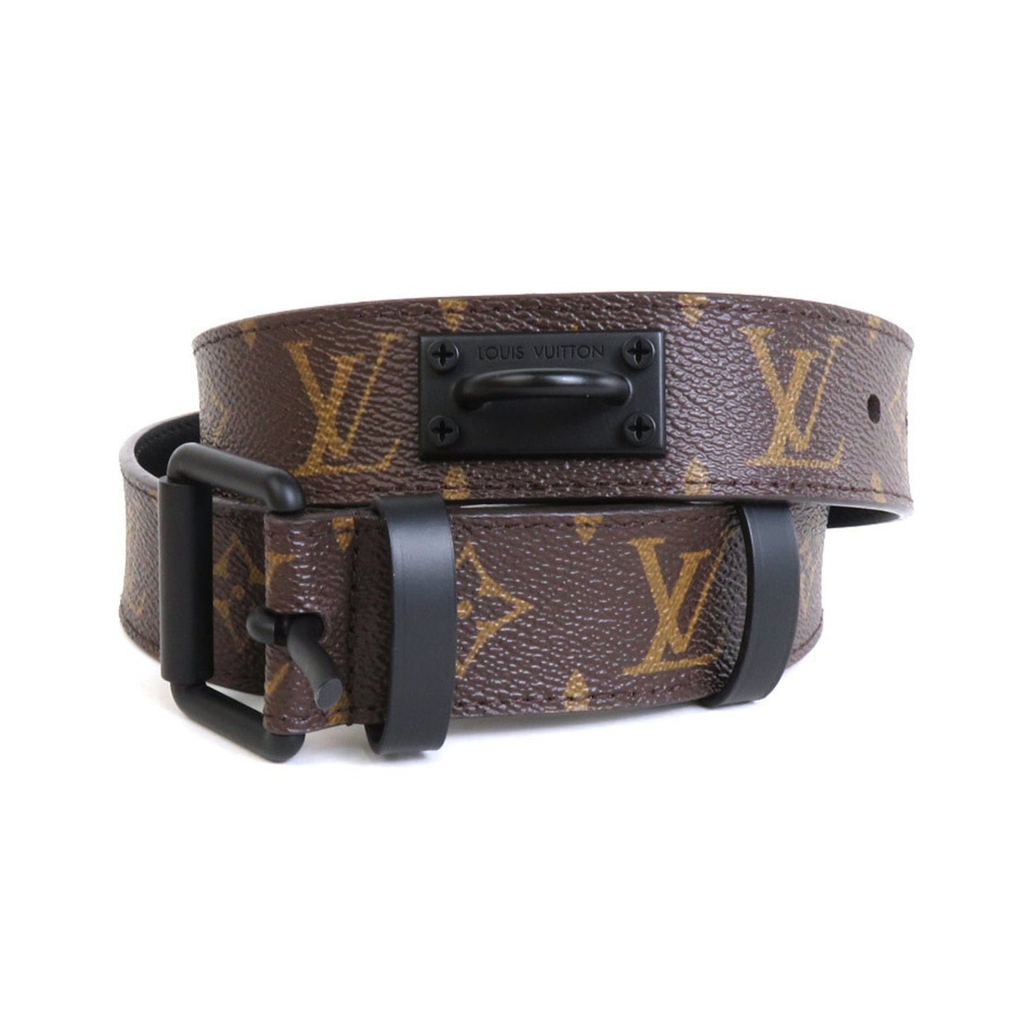LOUIS VUITTON Belt Monogram Virgil Abloh Suntulle Signature 35MM Chain/Monogram Solar Ray Brown x Orange Men's MP228T