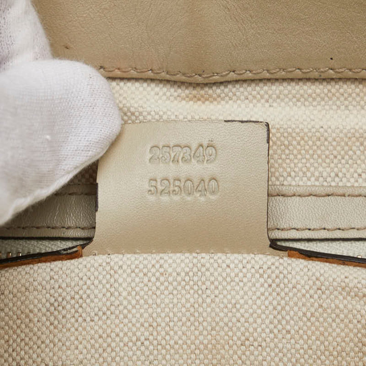 Gucci Gg Canvas Beige Gg Canvas Leather Shoulder Bag Tote Bag ( )