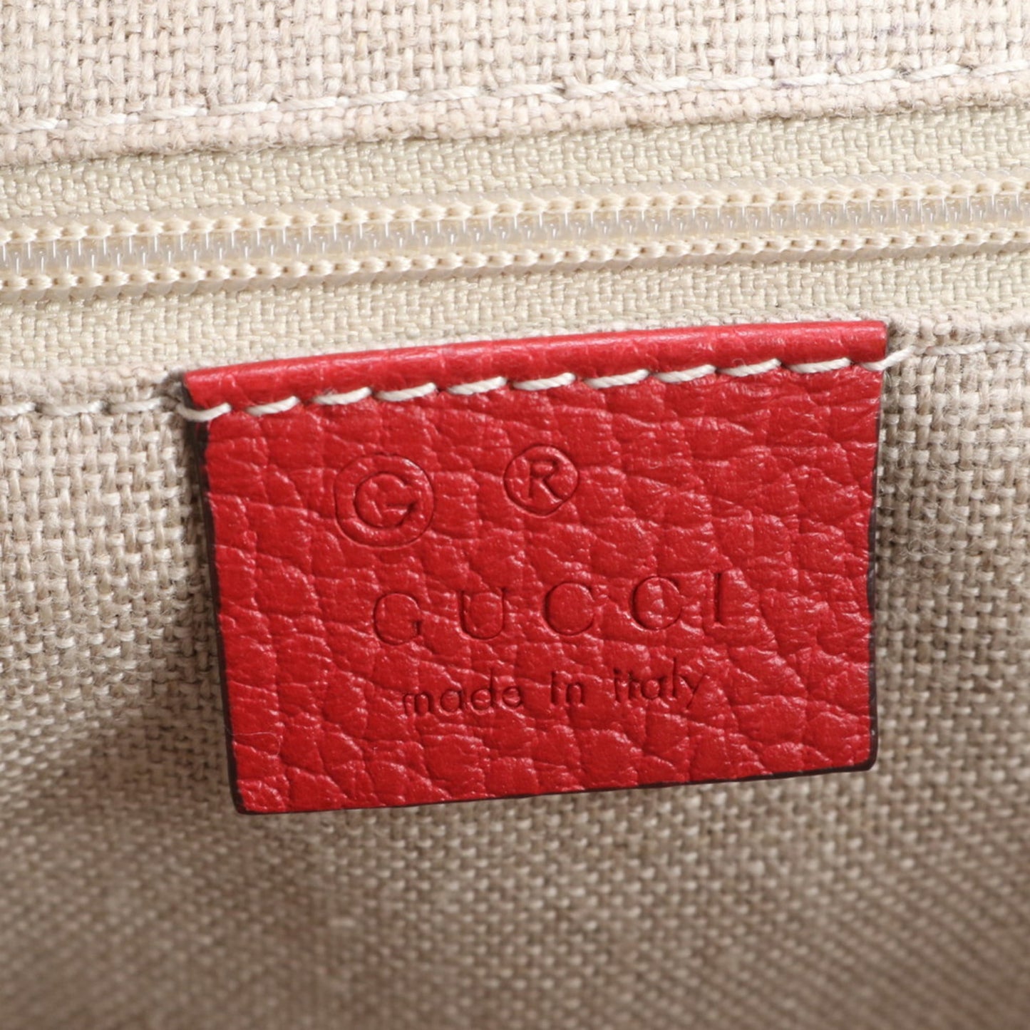 Gucci Red Color Leather Shoulder Bag ( )