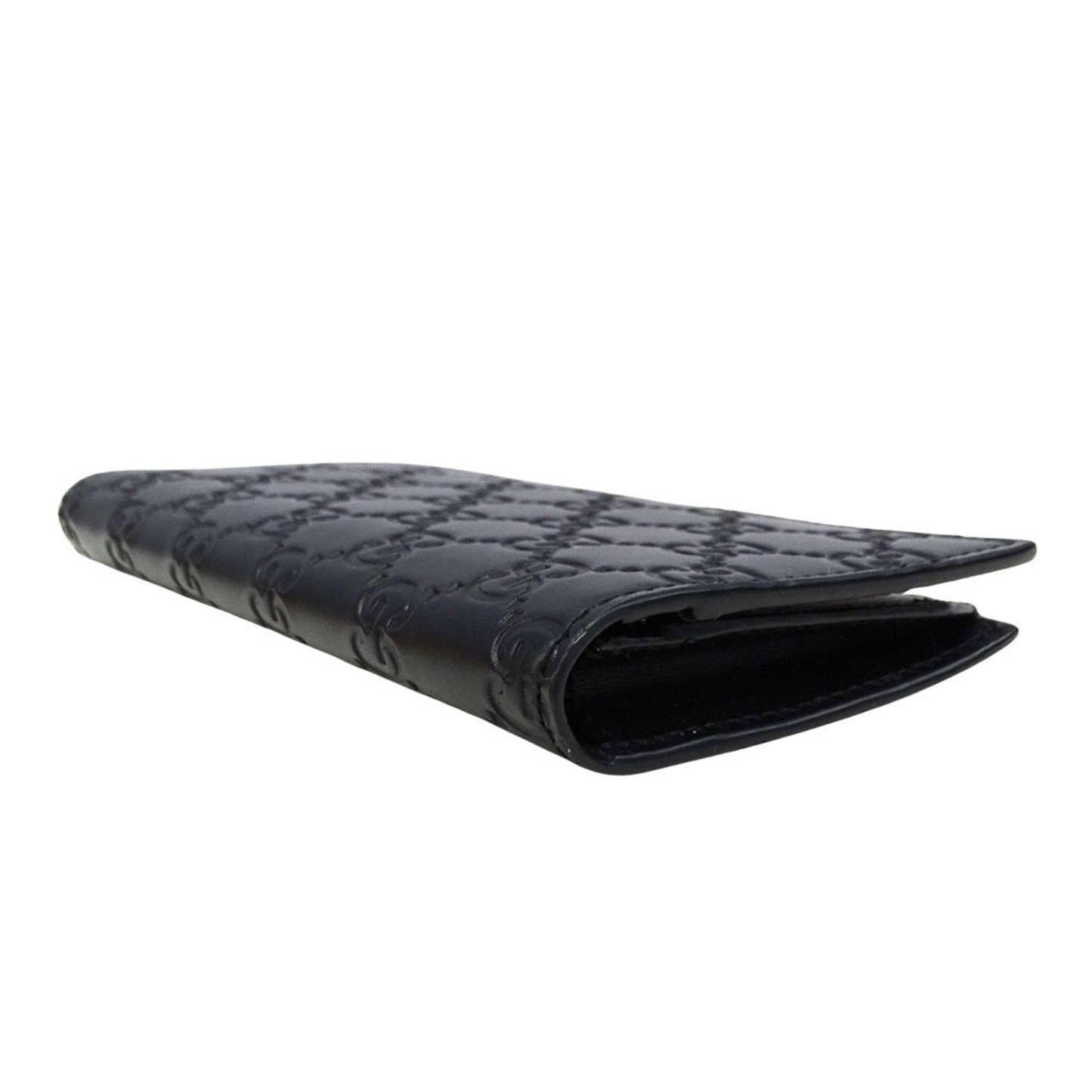 Gucci Black Leather Long Wallet (Bi-Fold) ( )