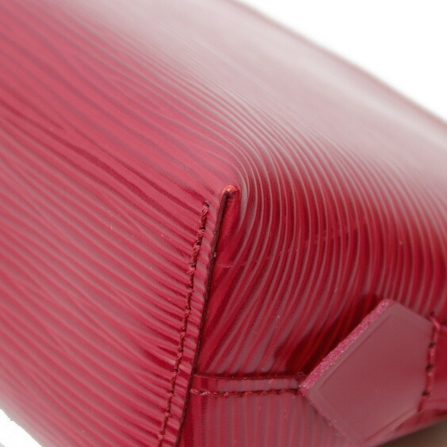 LOUIS VUITTON Epi Pochette Tick Leather Fuchsia Engine Makeup Pouch Louis Vuitton Women's Men's Clutch