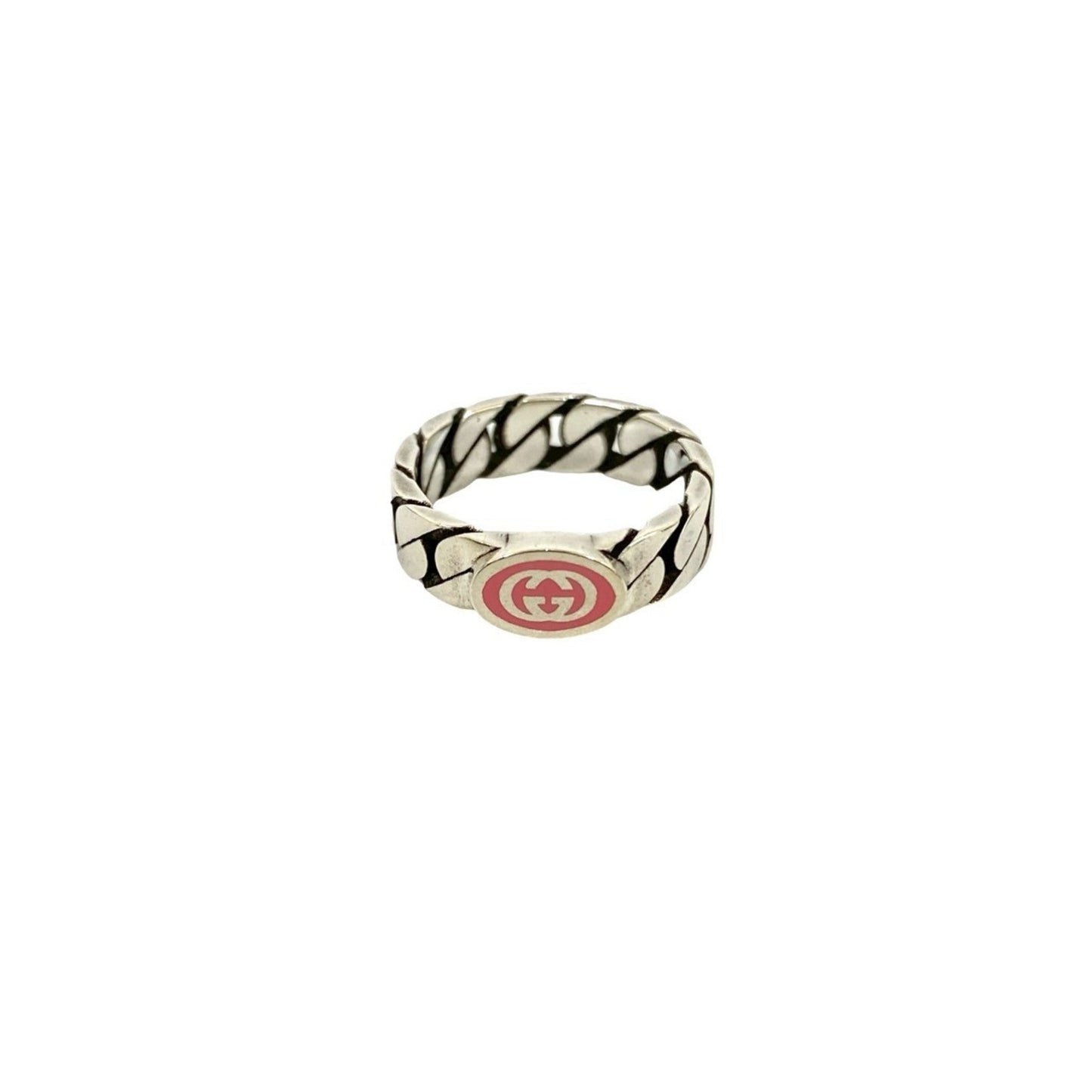 Gucci Silver Pink Silver 925 Band Ring ( )