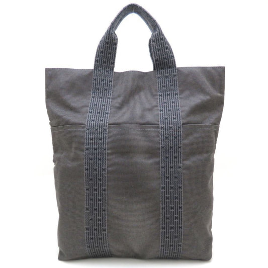 Hermes Gray Nylon Canvas Tote Bag ( )