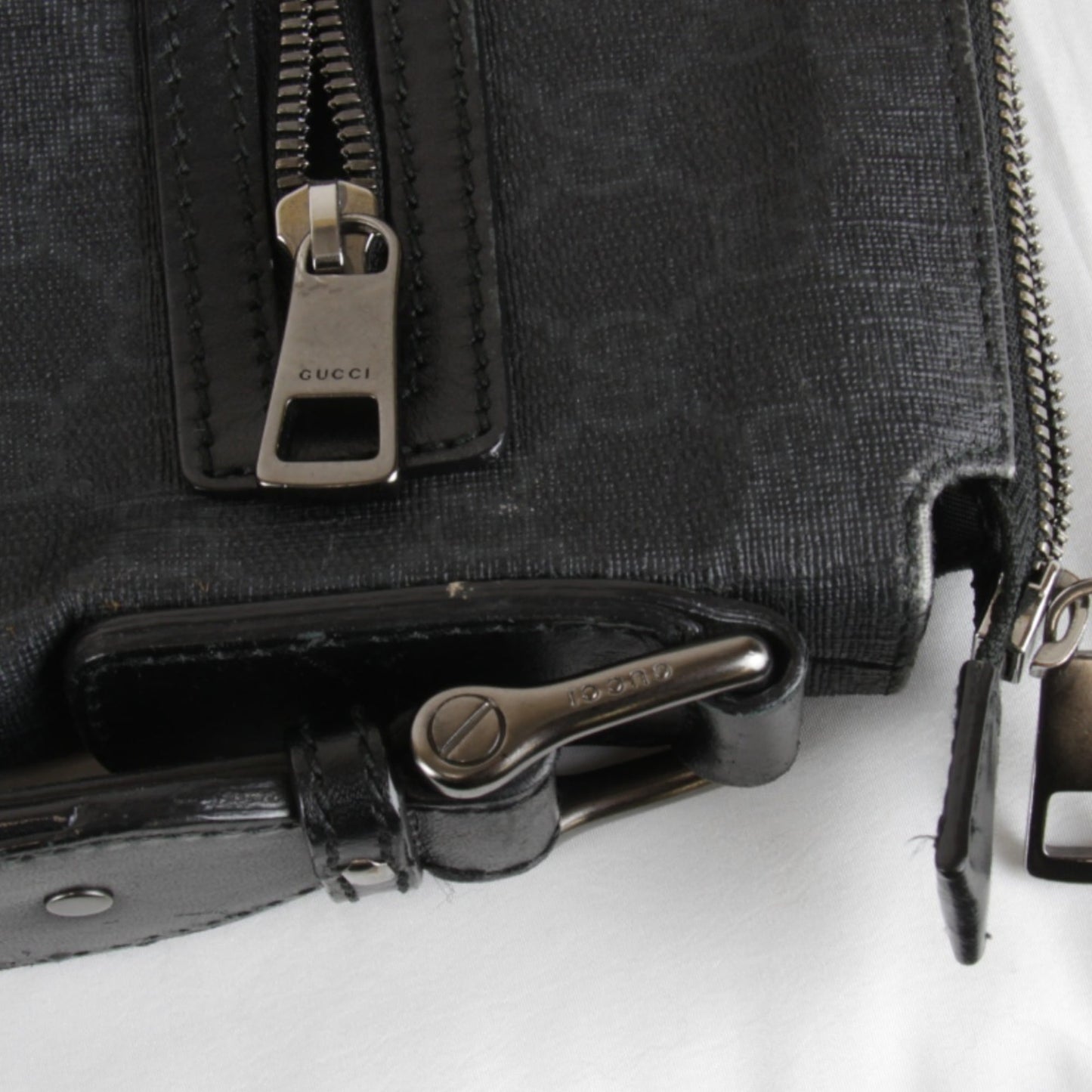 Gucci Black Pvc Shoulder Bag ( )