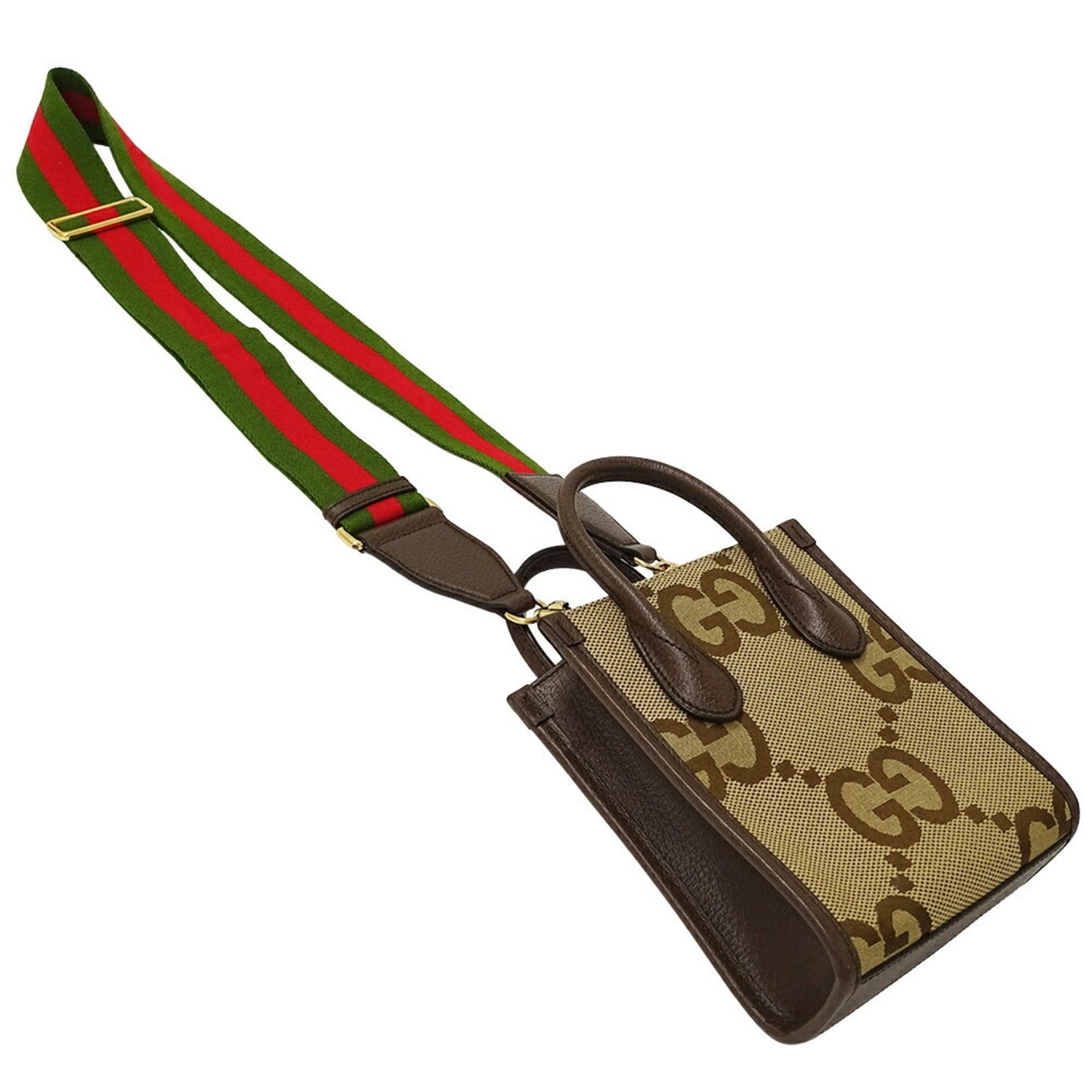 Gucci Gg Canvas Beige Brown Gg Canvas Handbag Shoulder Bag ( )