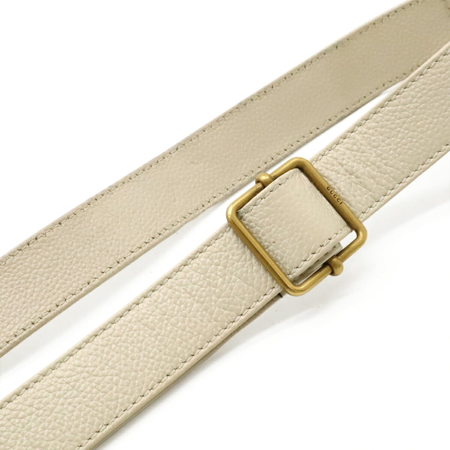 Gucci Ivory Leather Pochette Shoulder Bag ( )