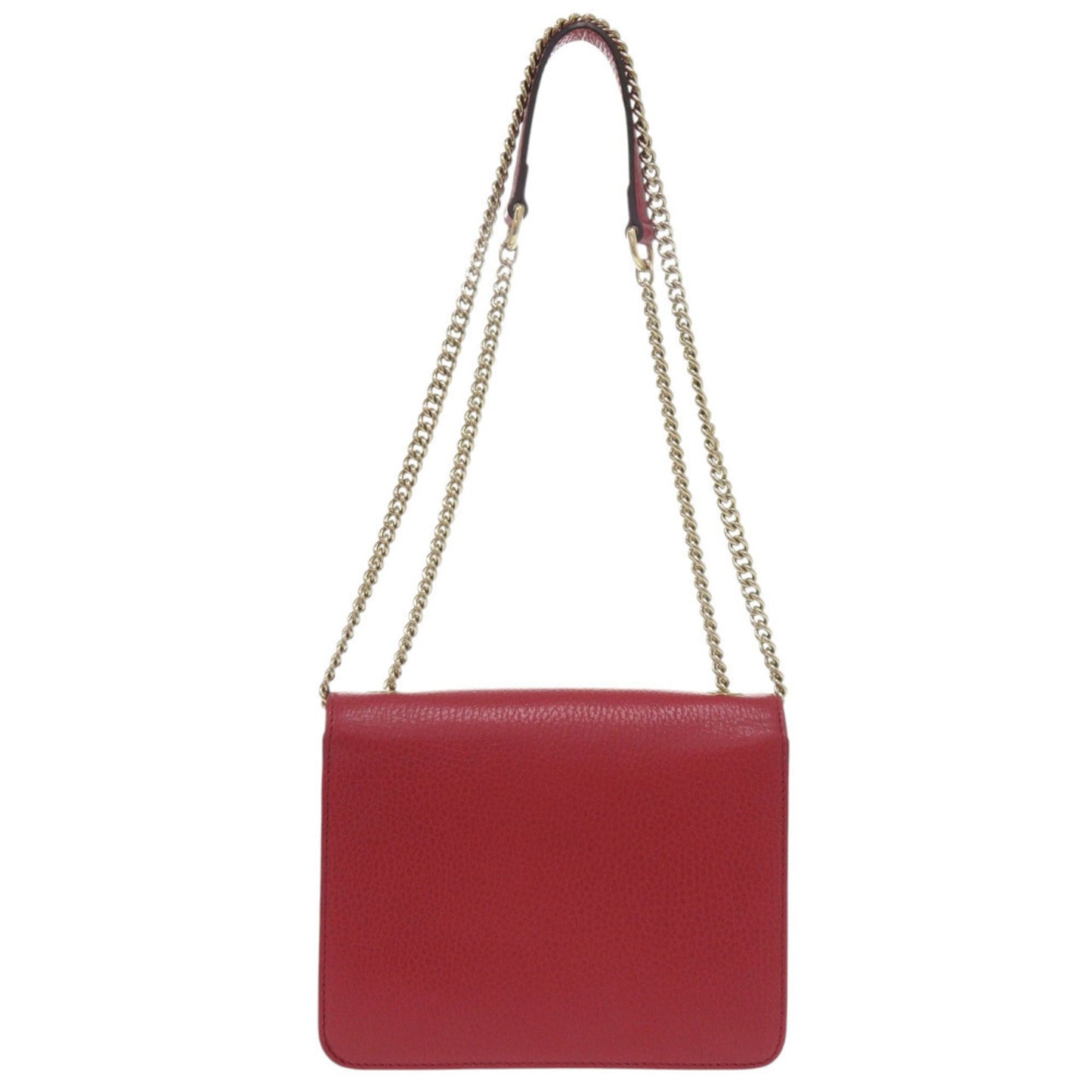 Gucci Red Color Leather Shoulder Bag ( )