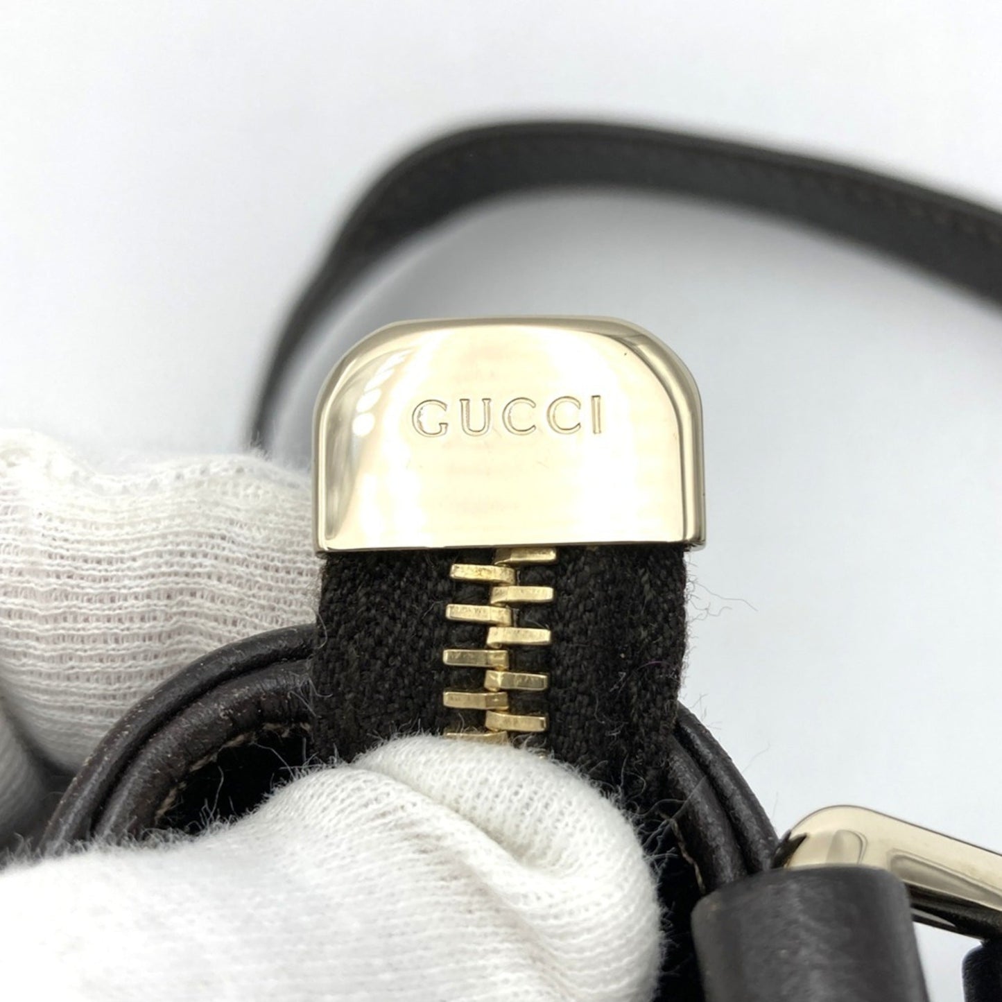 Gucci Brown Leather Shoulder Bag ( )