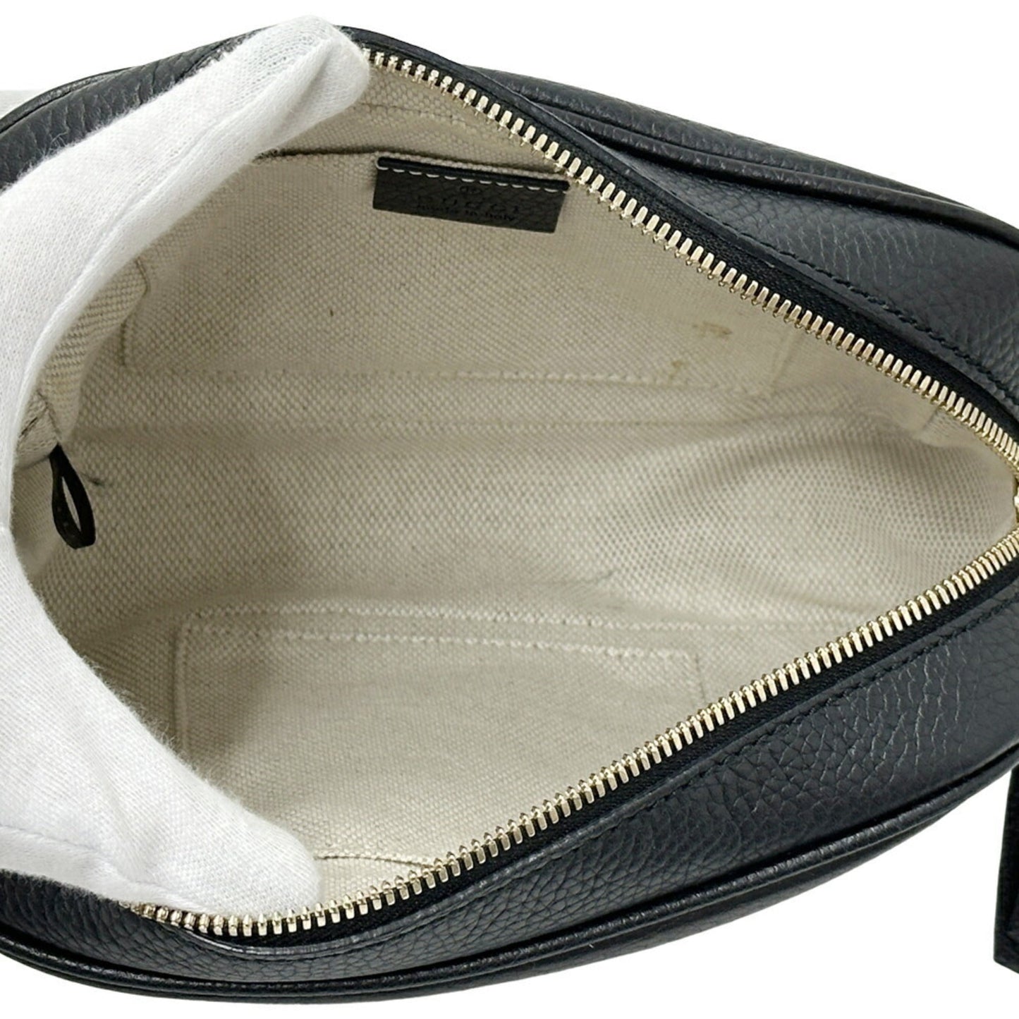 Gucci Black Leather Shoulder Bag ( )