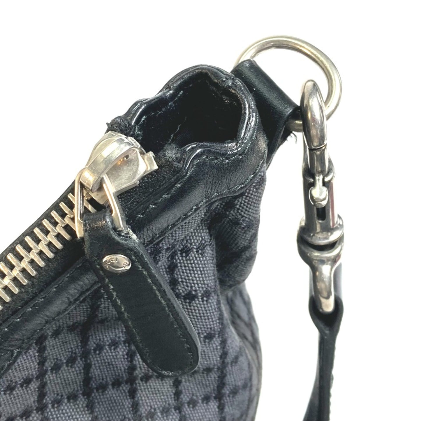 Gucci Black Cloth Shoulder Bag ( )