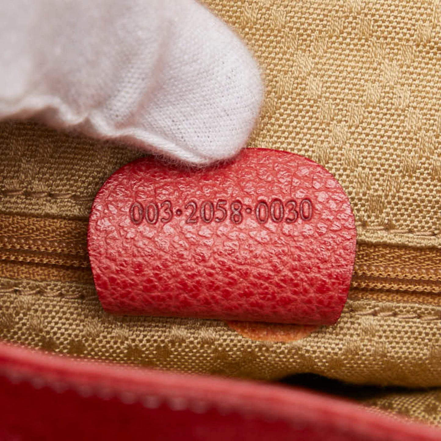 Gucci Bamboo Red Color Suede Leather Backpack ( )