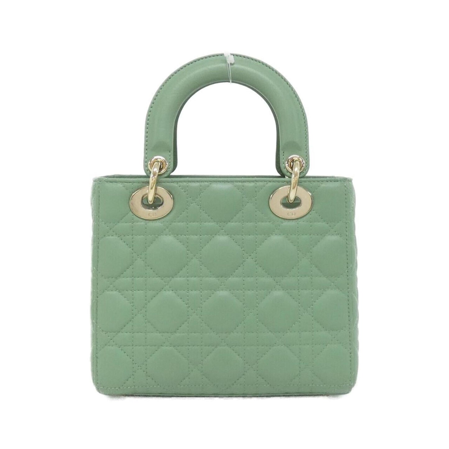 Christian Dior Lady Dior Green Leather Handbag ()