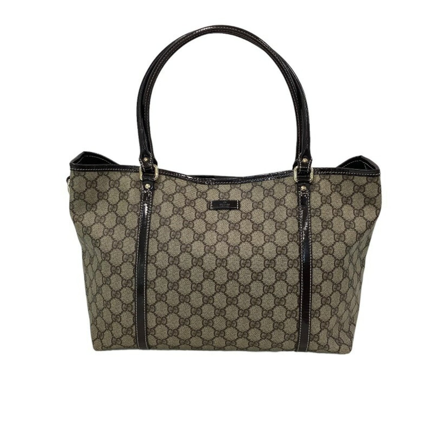 Gucci Brown Canvas PVC Tote