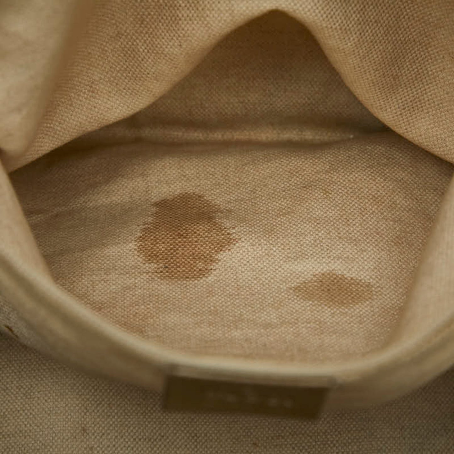 Gucci Beige Brown Canvas Leather Shoulder Bag Tote Bag ( )