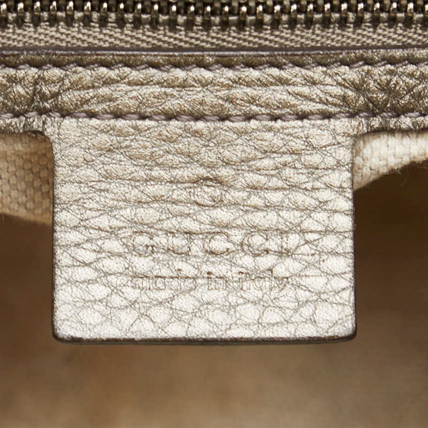 Gucci Gold Leather Shoulder Bag ( )
