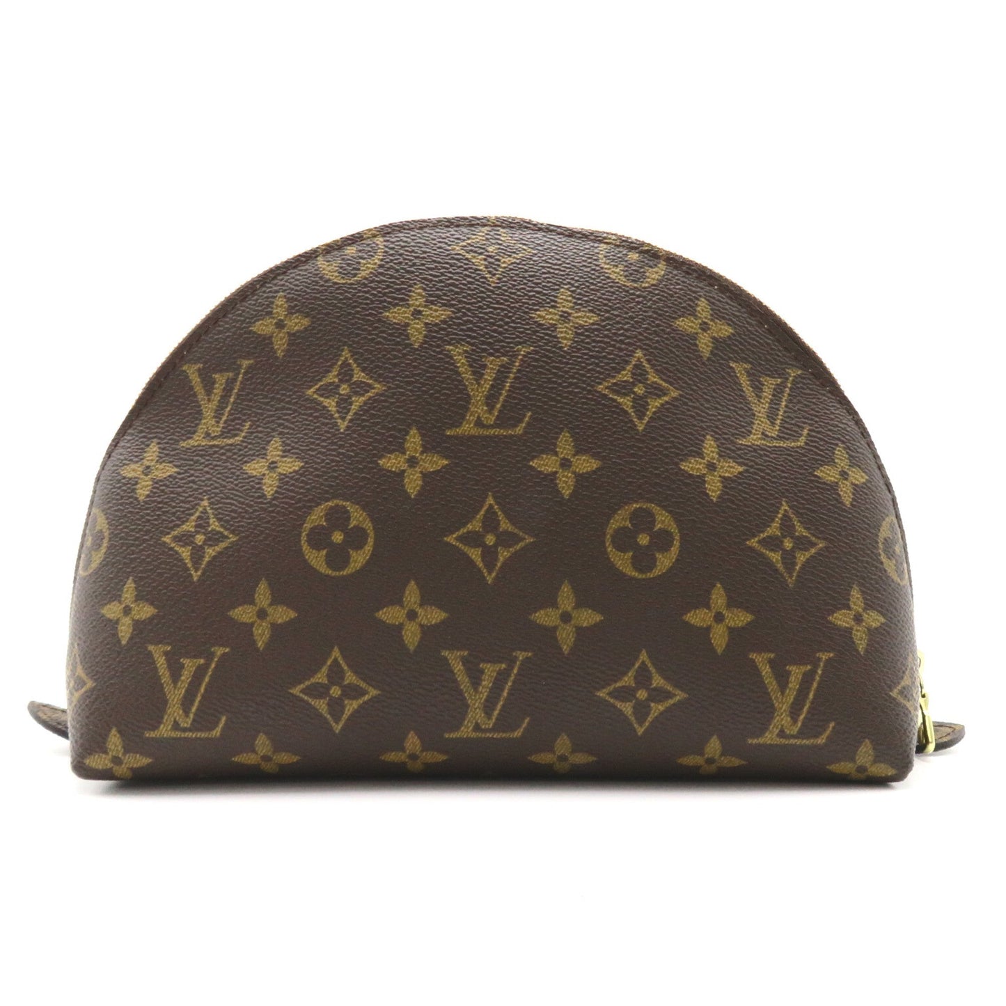 LOUIS VUITTON Pochette Cosmetic GM Brown PVC coated canvas Clutch