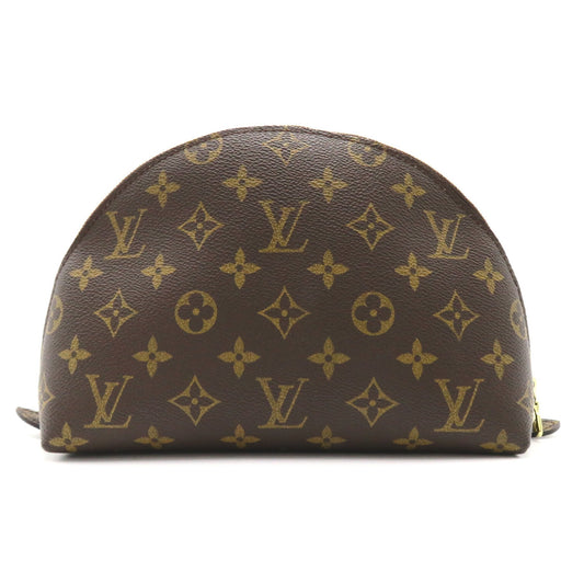 LOUIS VUITTON Pochette Cosmetic GM Brown PVC coated canvas Clutch