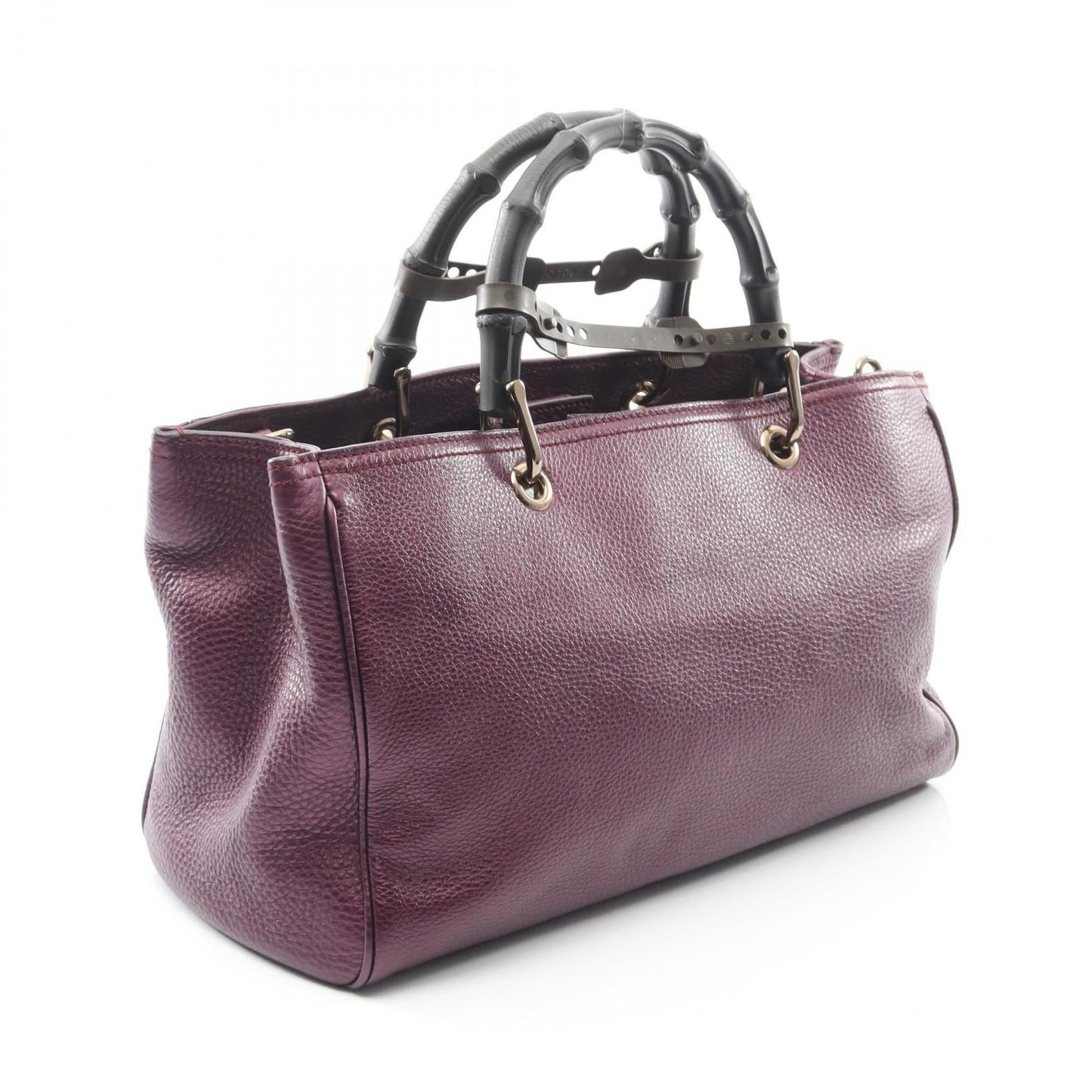 Gucci Purple Leather Tote Bag ( )