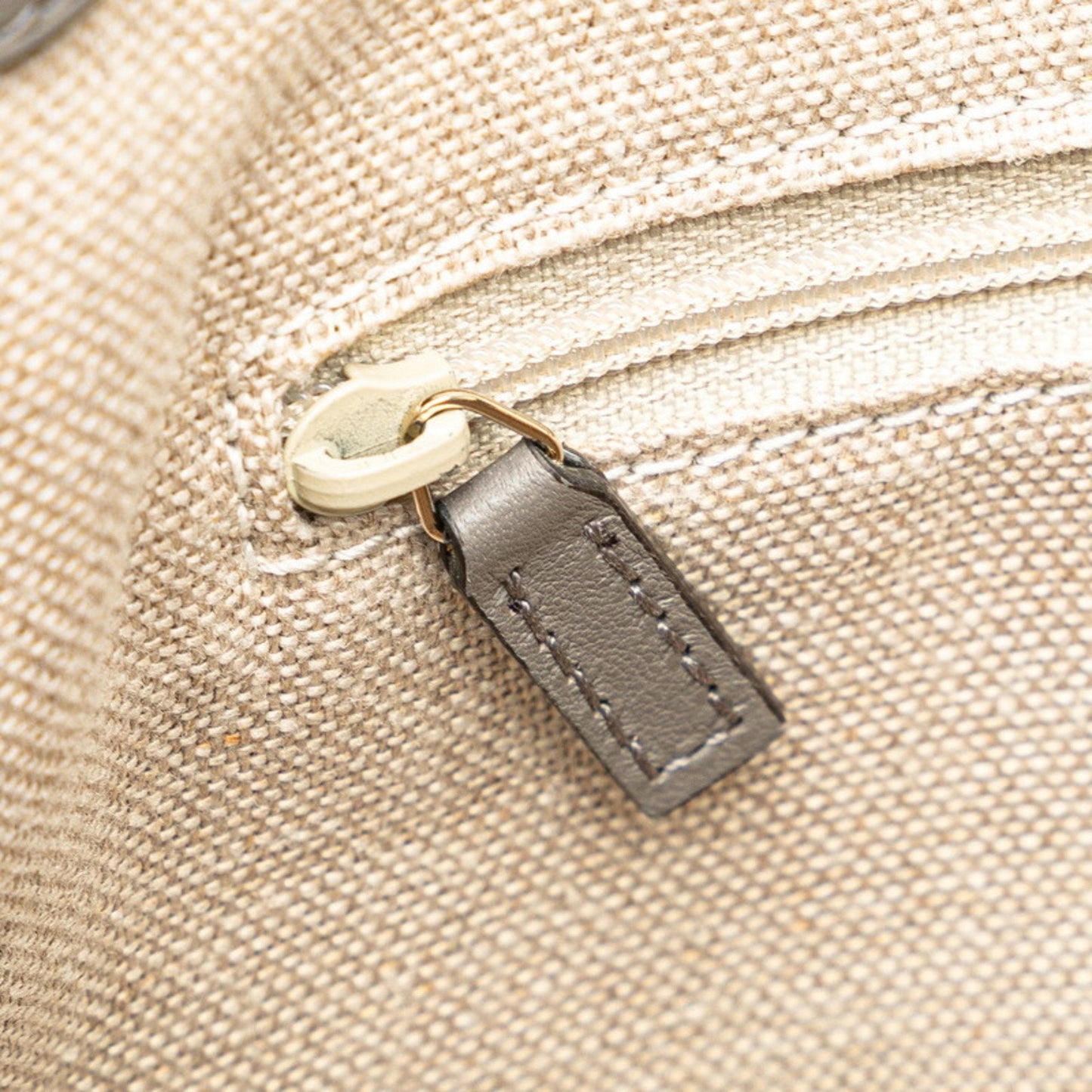 Gucci Gray Leather Shoulder Bag Tote Bag ( )