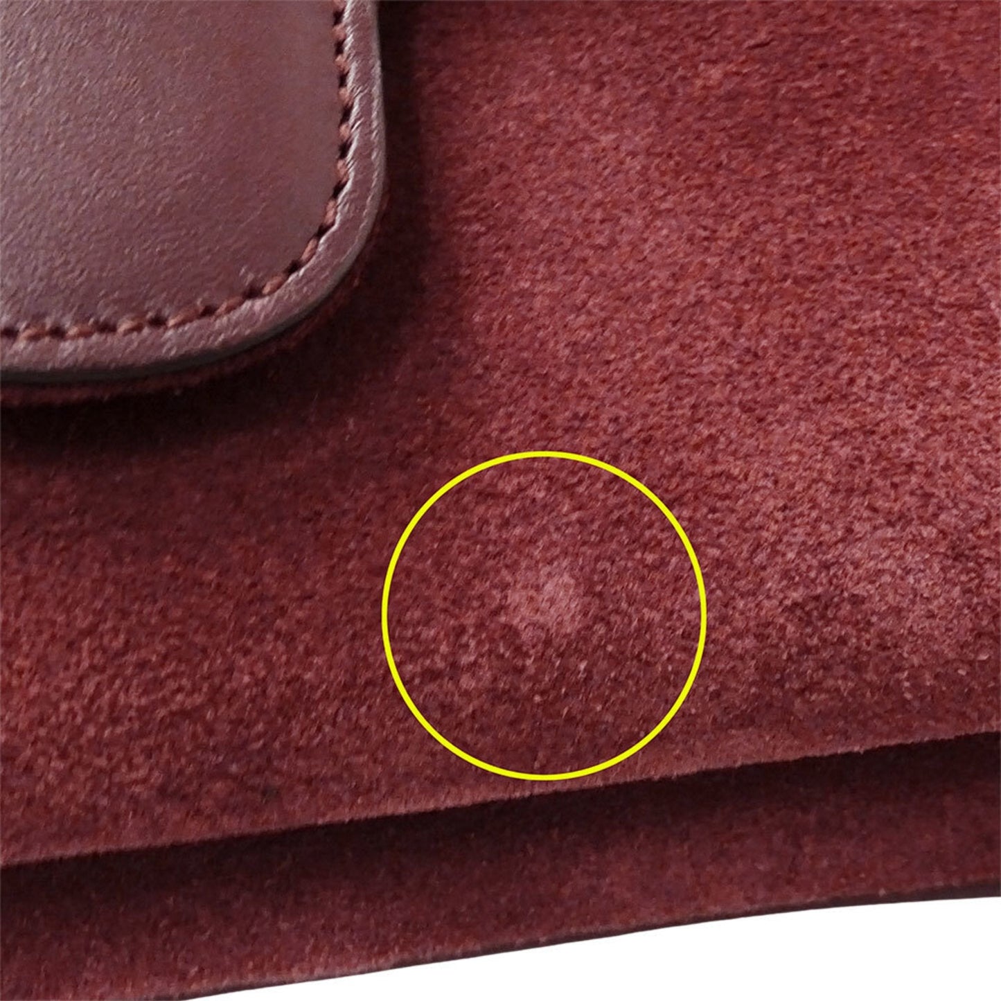 Gucci Bordeaux Suede Shoulder Bag ( )