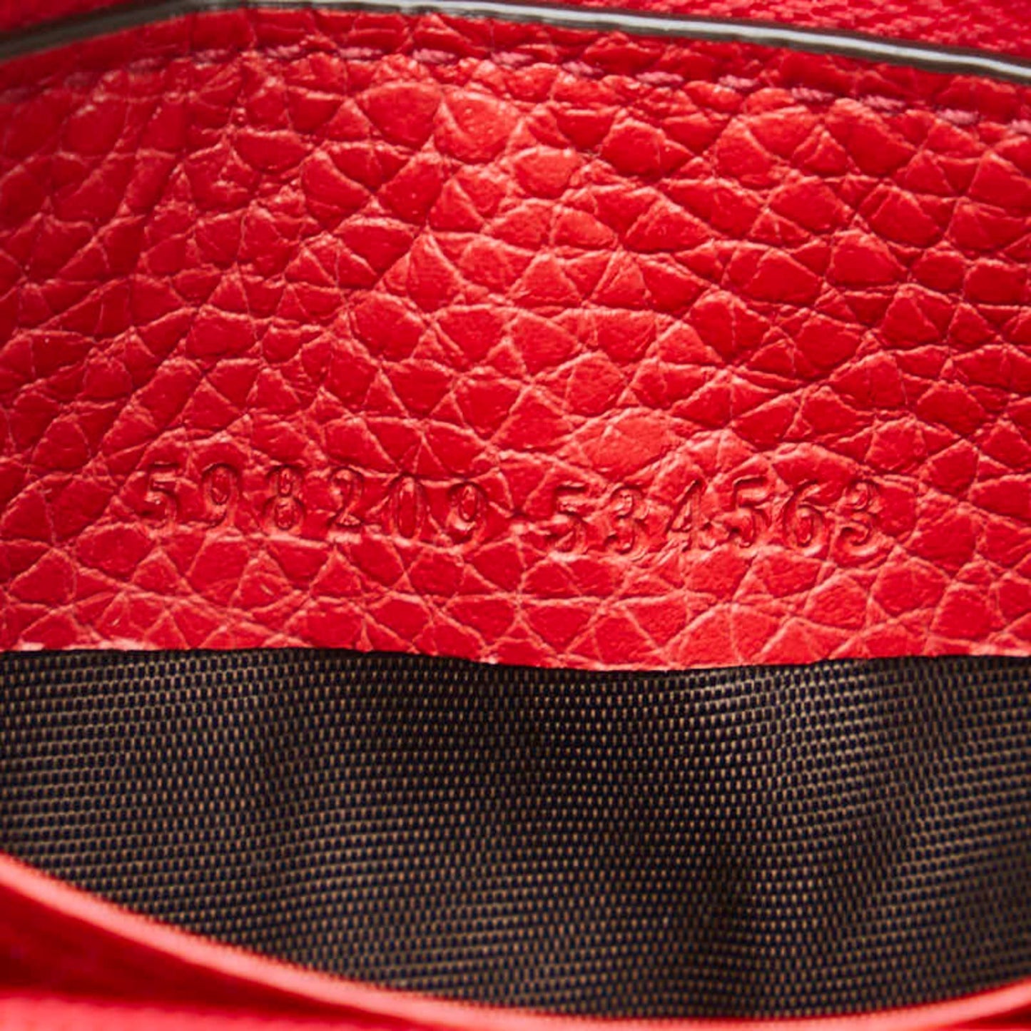 Gucci Soho Red Color Leather Wallet (Bi-Fold) ( )